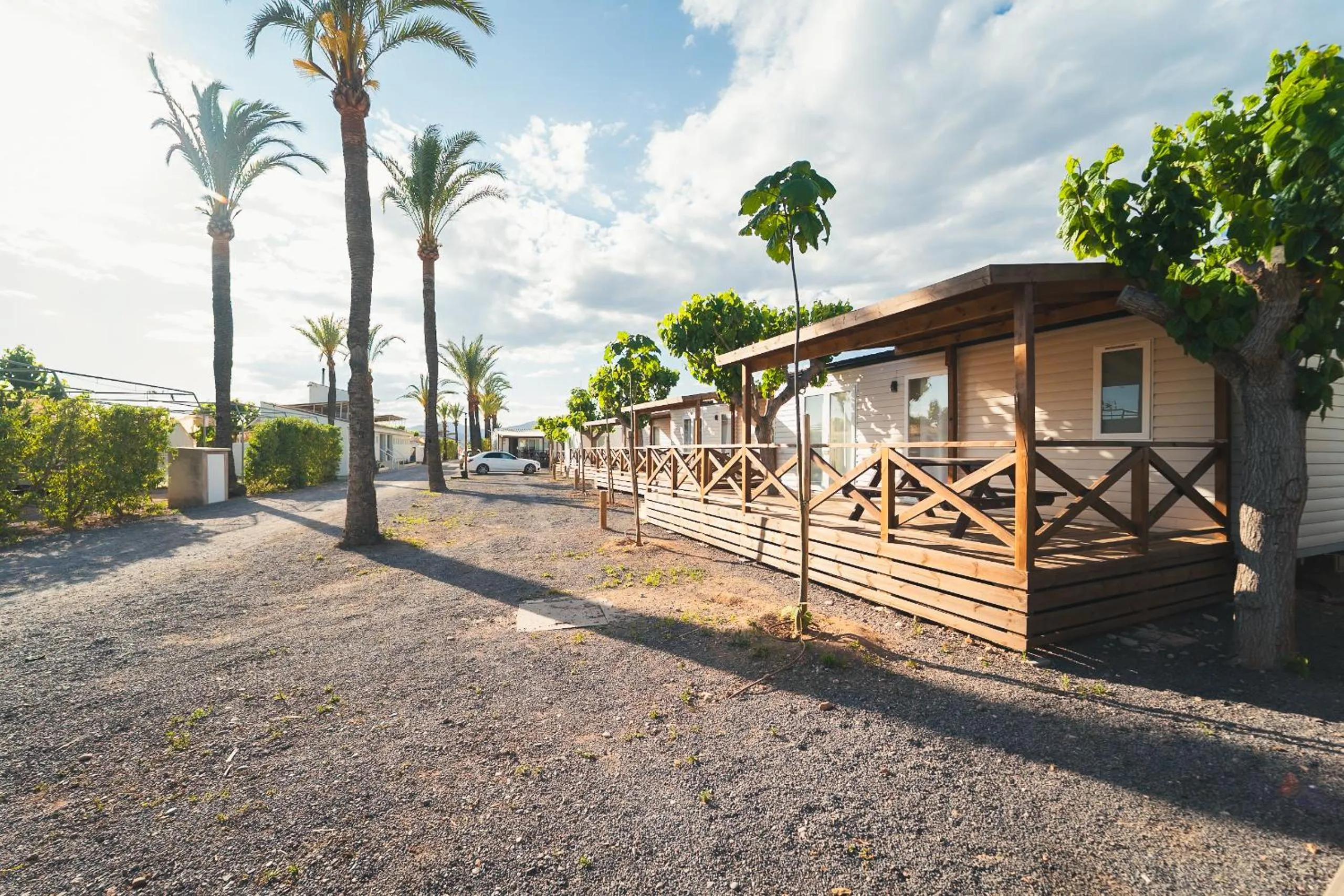 Garden view in HolaCamp Chilches