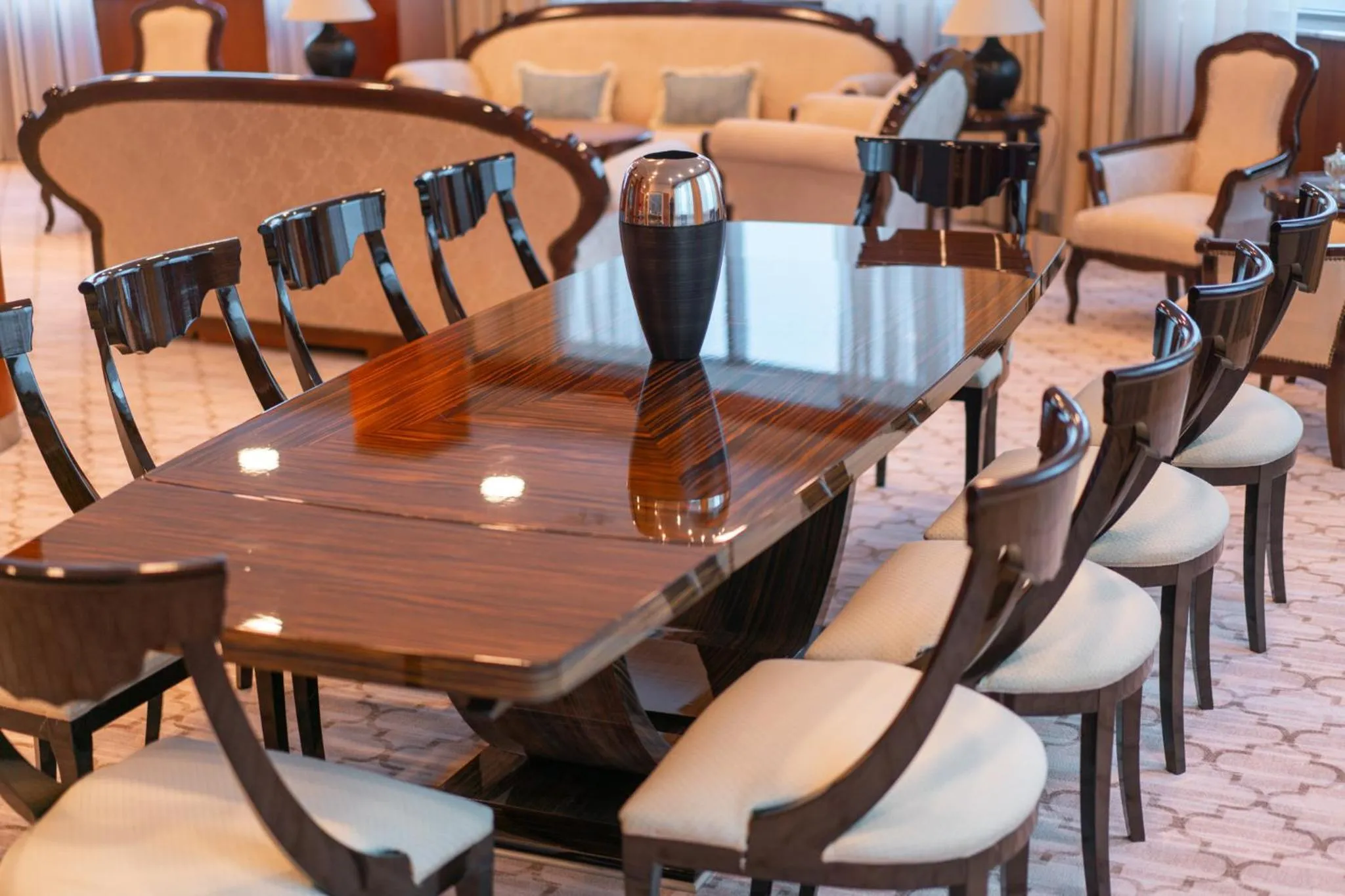 Seating area in Radon Plaza