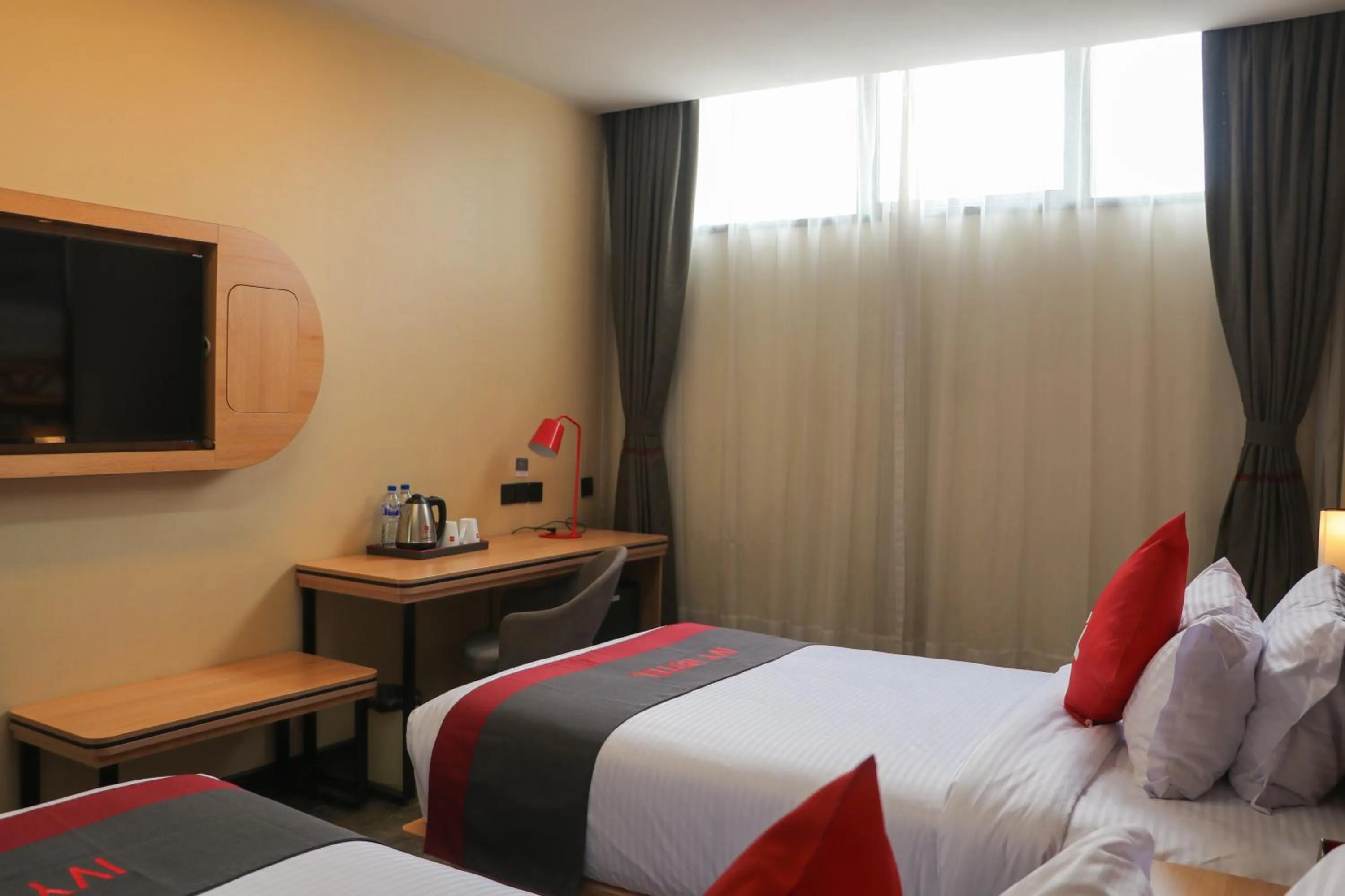 Bed in IVY Hotel Addis Ababa Airport branch