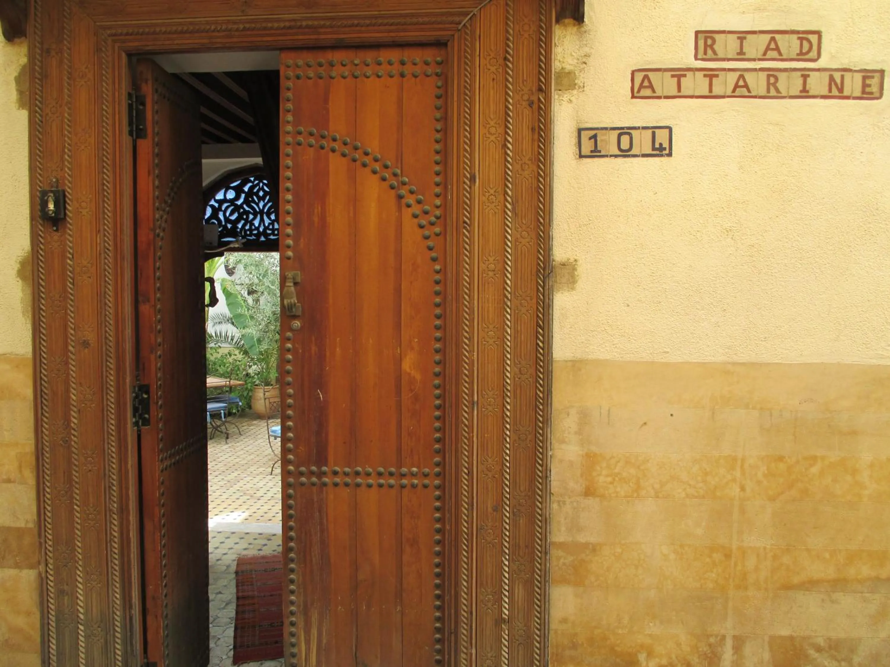 Facade/entrance in Riad Attarine