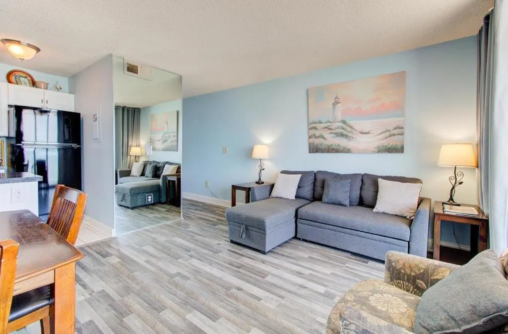 Living room in 0809 Carolina Shores by Atlantic Towers
