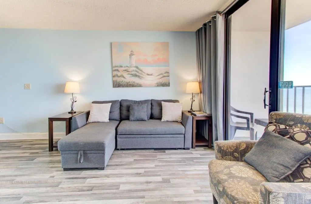 Living room in 0809 Carolina Shores by Atlantic Towers