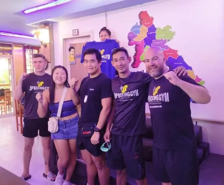 group of guests in Rainbow Hotel Vientiane