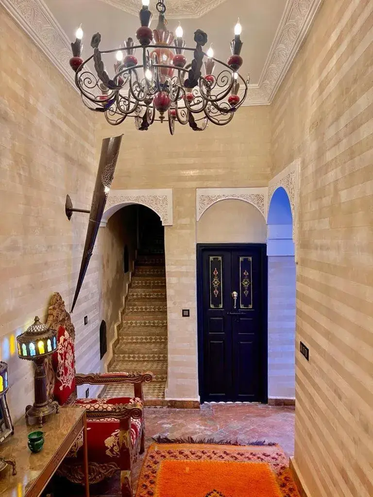 Facade/entrance in Riad Ta'achchaqa Facade/entrance in Riad Ta'achchaqa