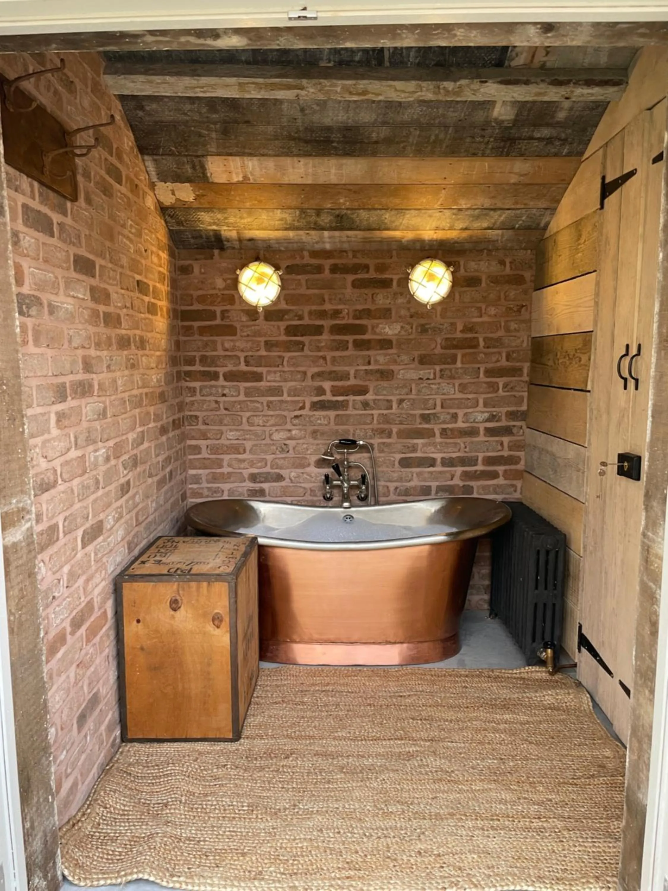Hot Tub in The Walled Garden at Cheshire Boutique Bathhouse