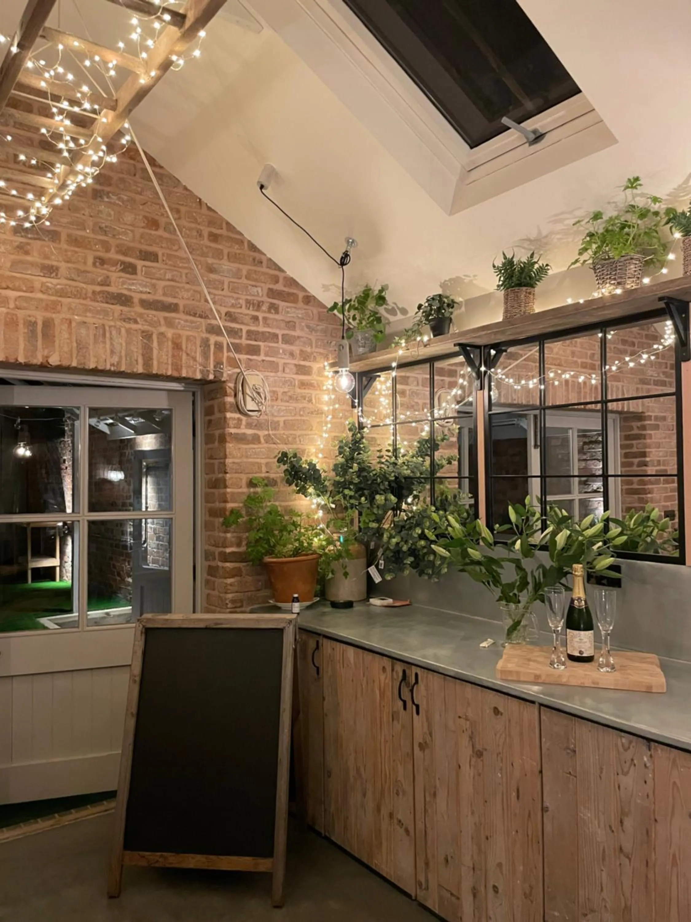 Kitchen or kitchenette in The Walled Garden at Cheshire Boutique Bathhouse