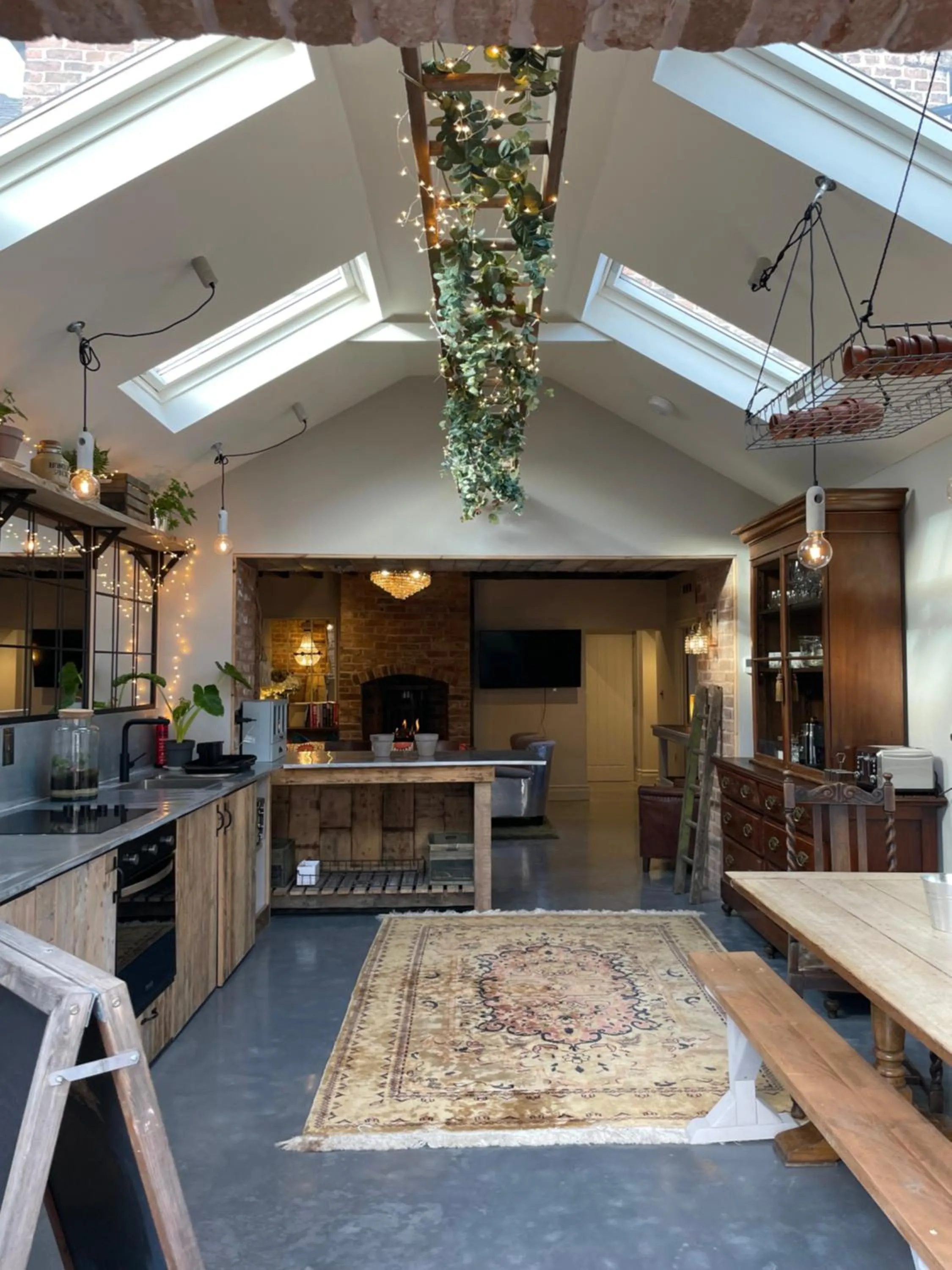 Kitchen or kitchenette in The Walled Garden at Cheshire Boutique Bathhouse