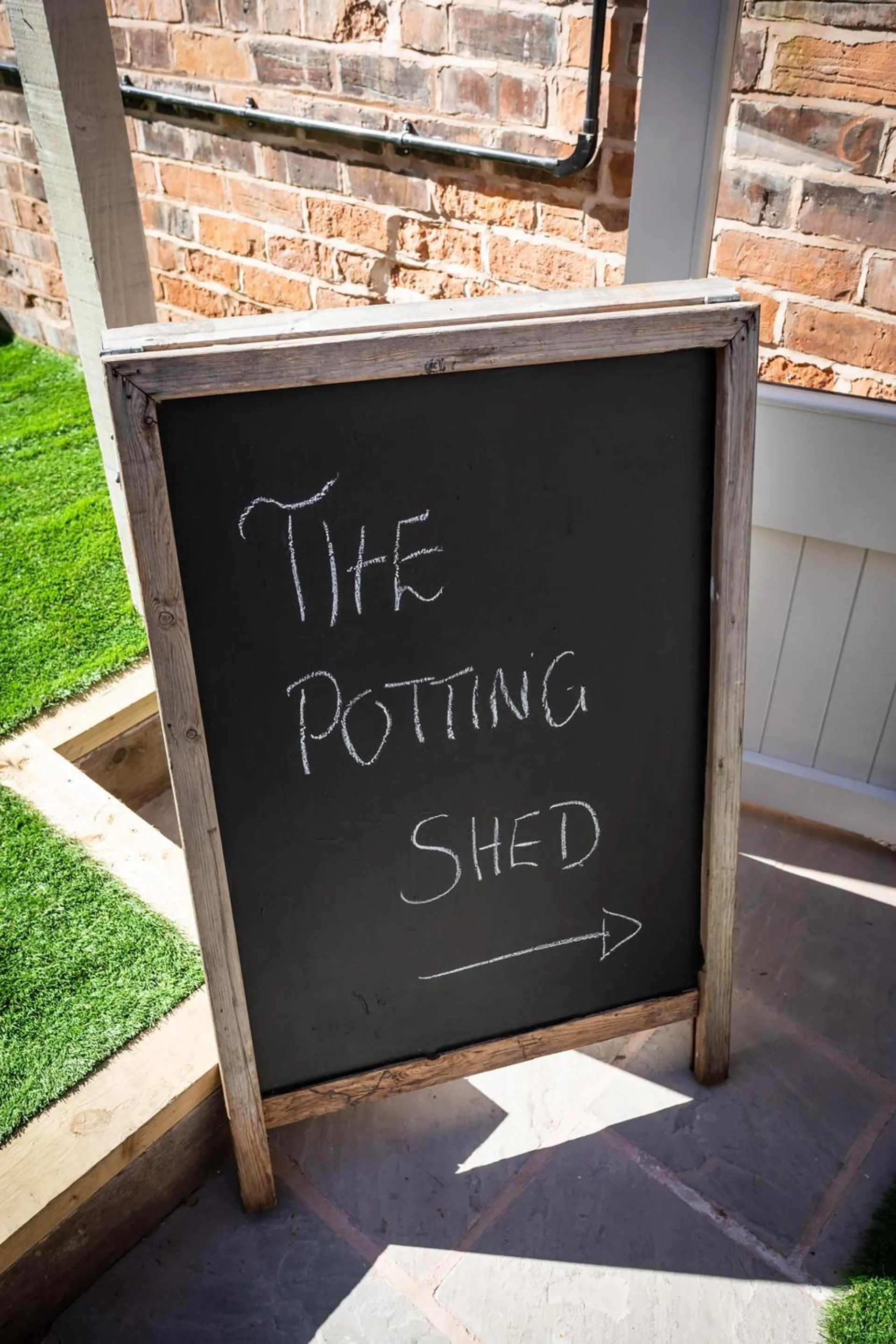 Decorative detail in The Walled Garden at Cheshire Boutique Bathhouse