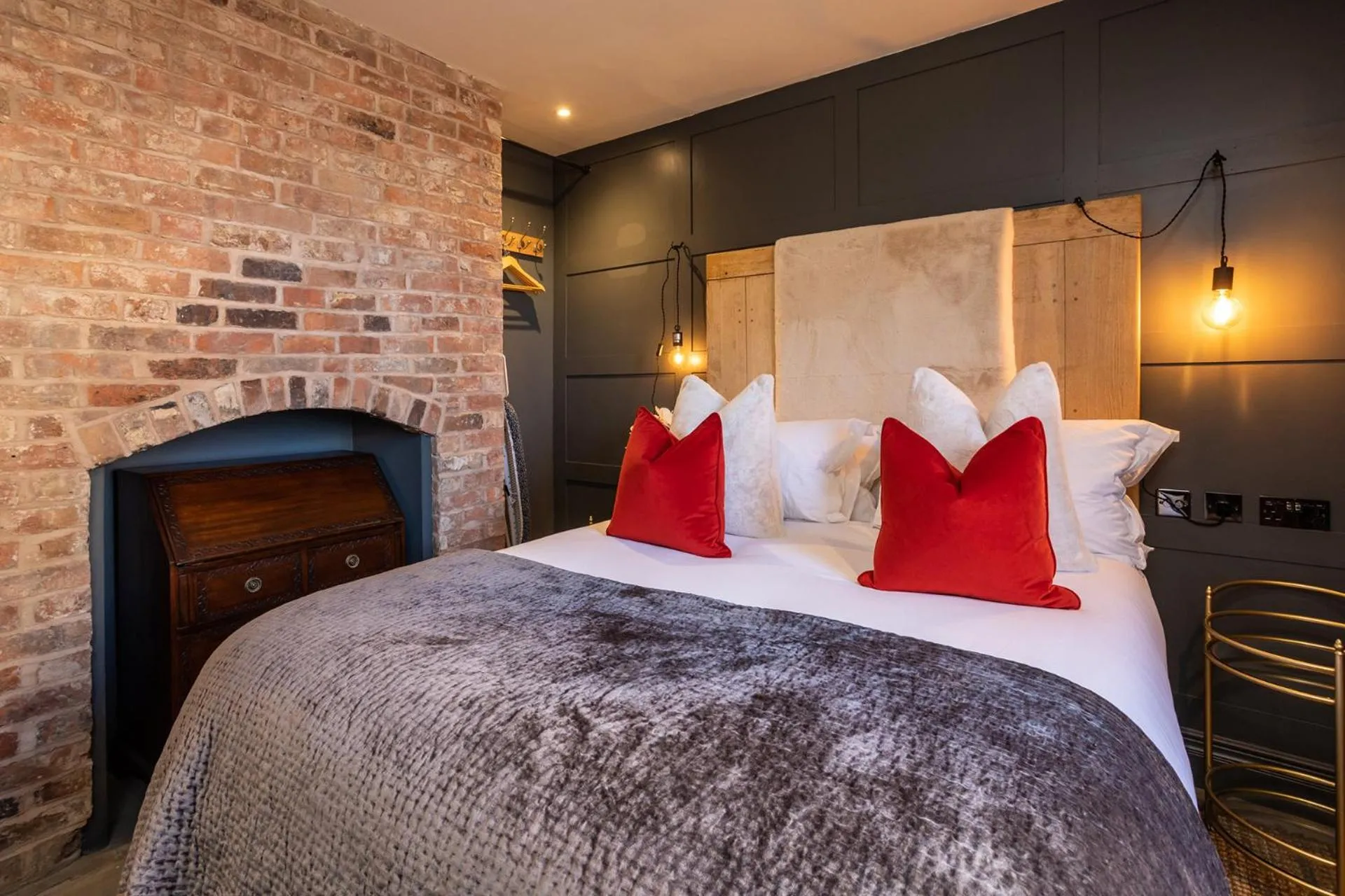 Bed in The Walled Garden at Cheshire Boutique Bathhouse