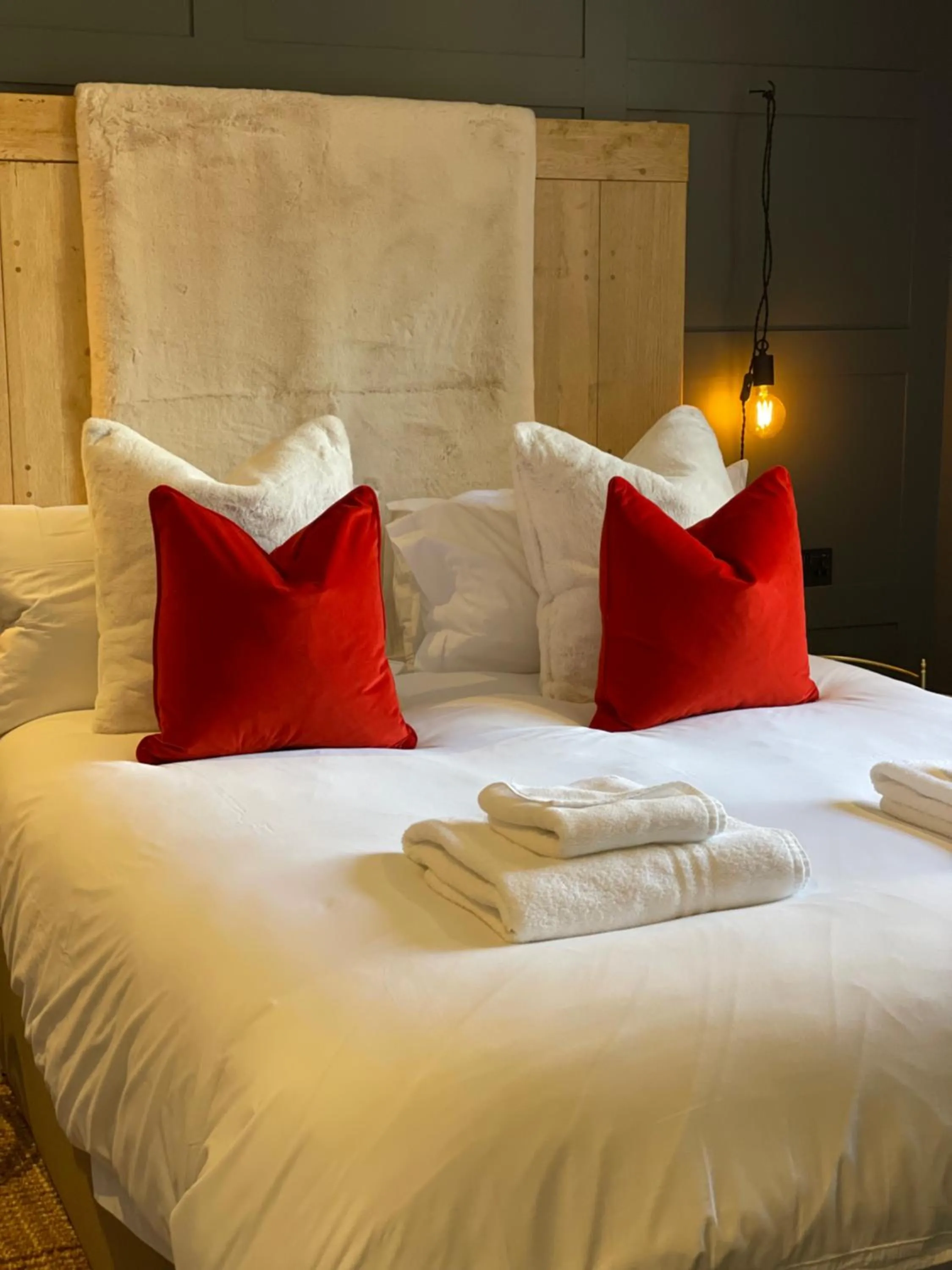 Bed in The Walled Garden at Cheshire Boutique Bathhouse