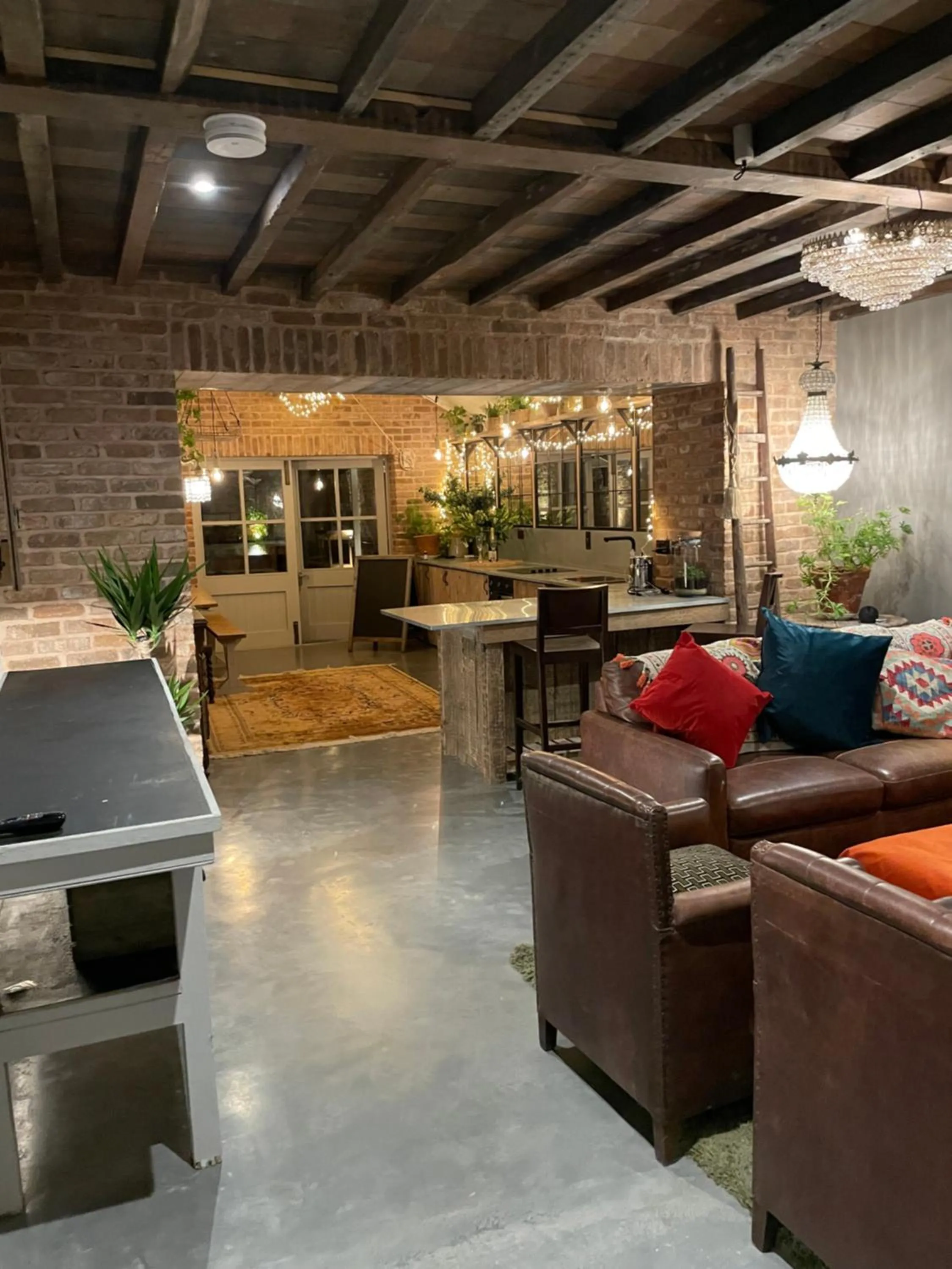 Kitchen or kitchenette in The Walled Garden at Cheshire Boutique Bathhouse