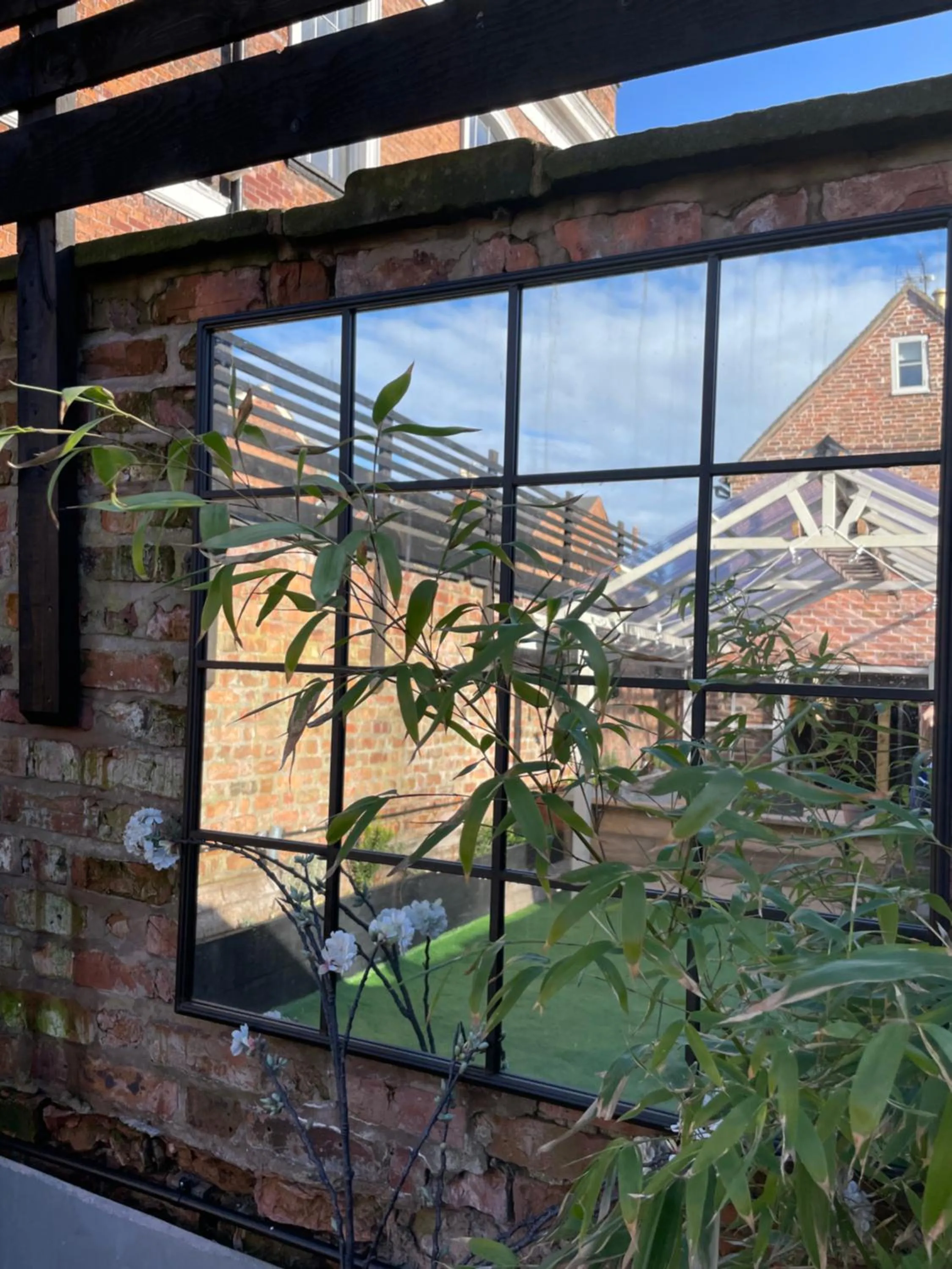Decorative detail in The Walled Garden at Cheshire Boutique Bathhouse