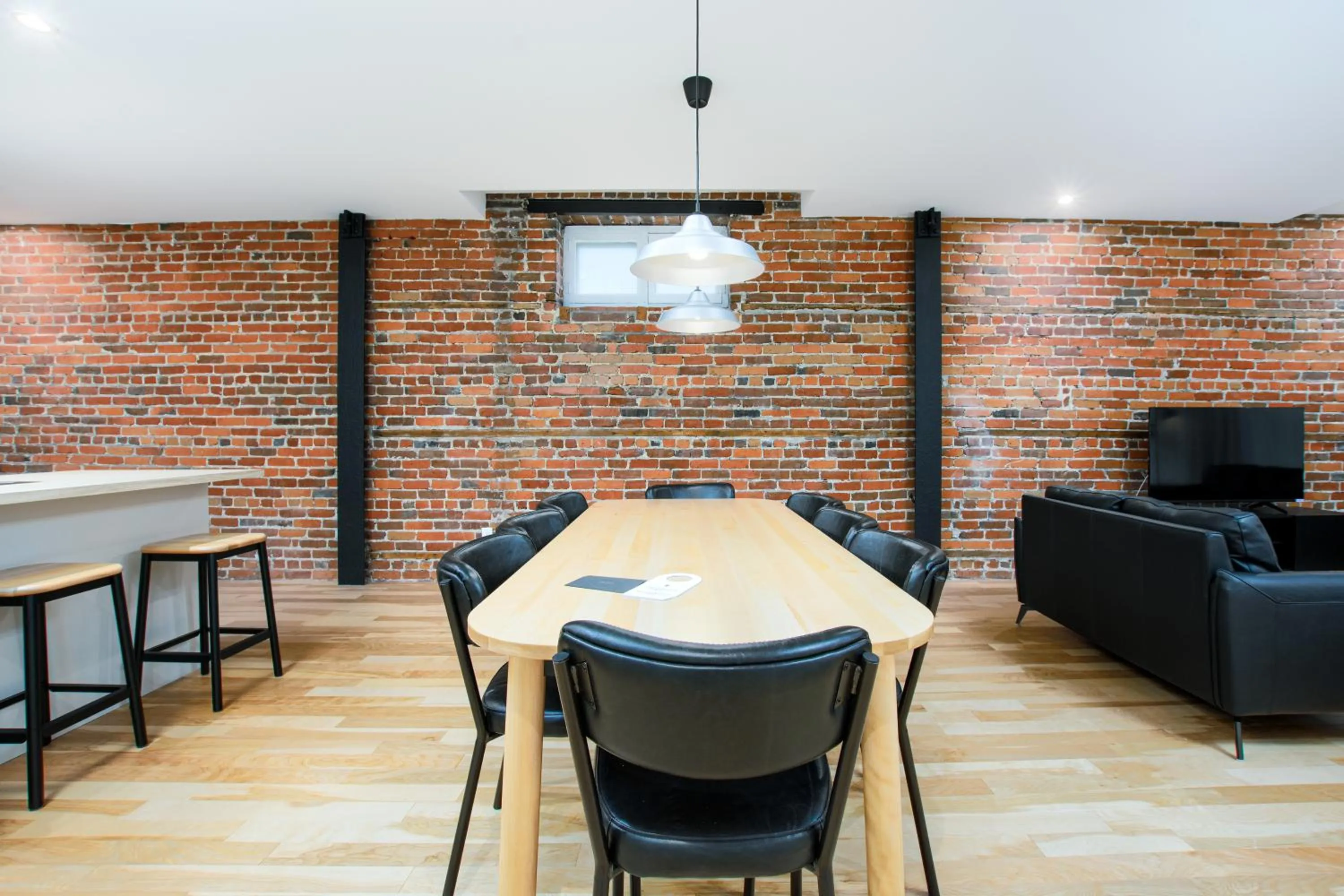 Seating area in Les Lofts de la Barricade - Par les Lofts Vieux-Québec