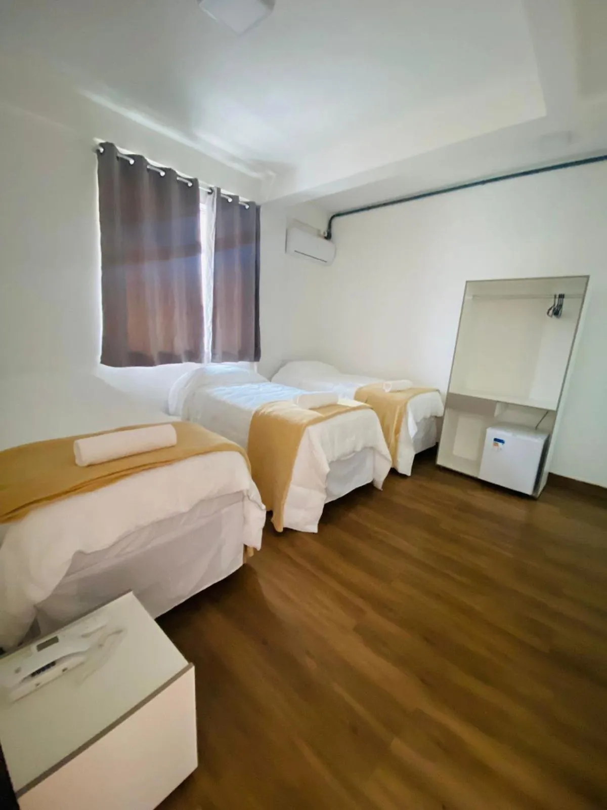 Bedroom, Bed in Hotel Santorine Plaza - Itabira - Próximo a Fundação Cultural Carlos Drummond Andrade