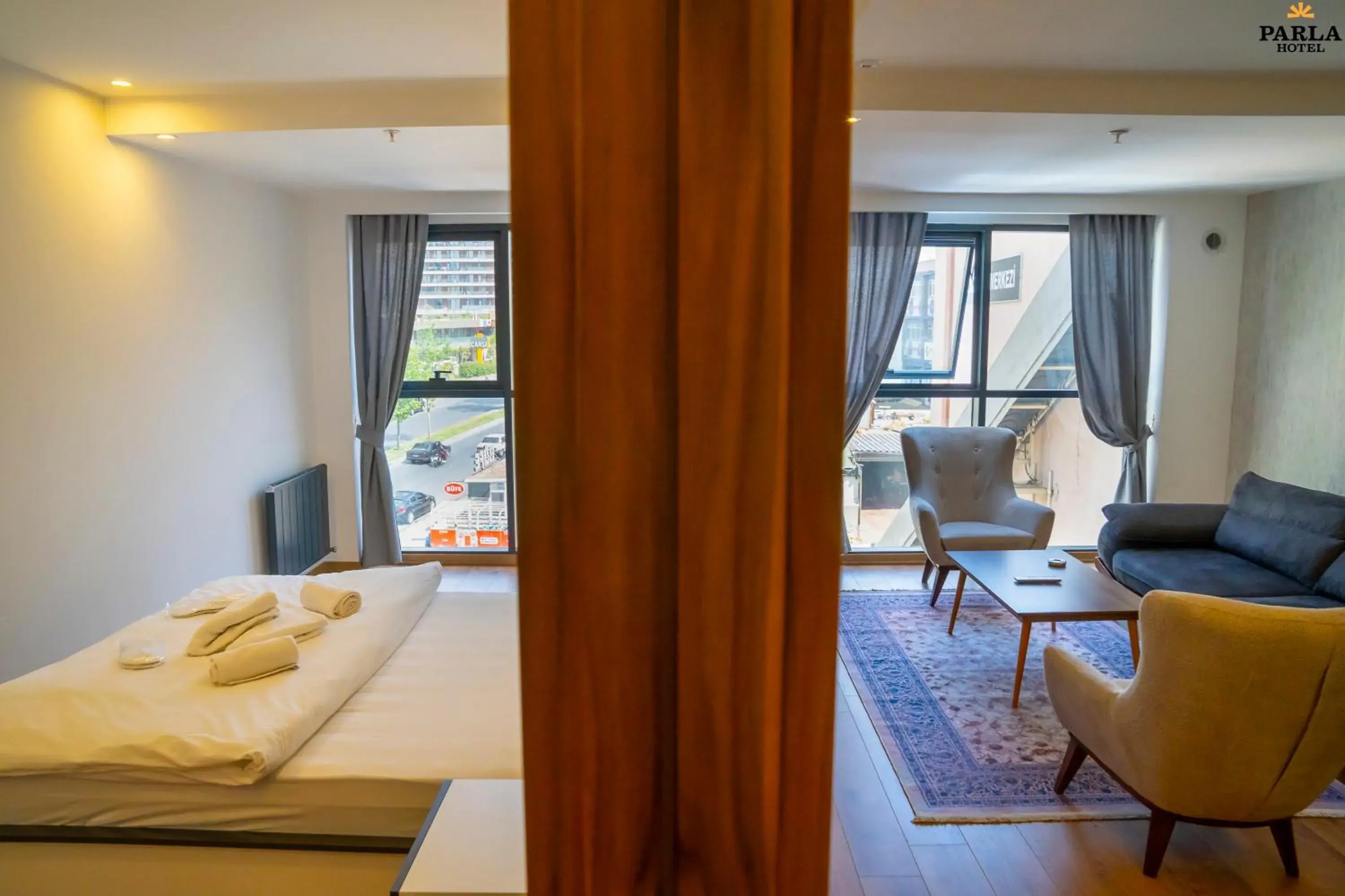 Bed in Parla Suite Hotel Bed in Parla Suite Hotel