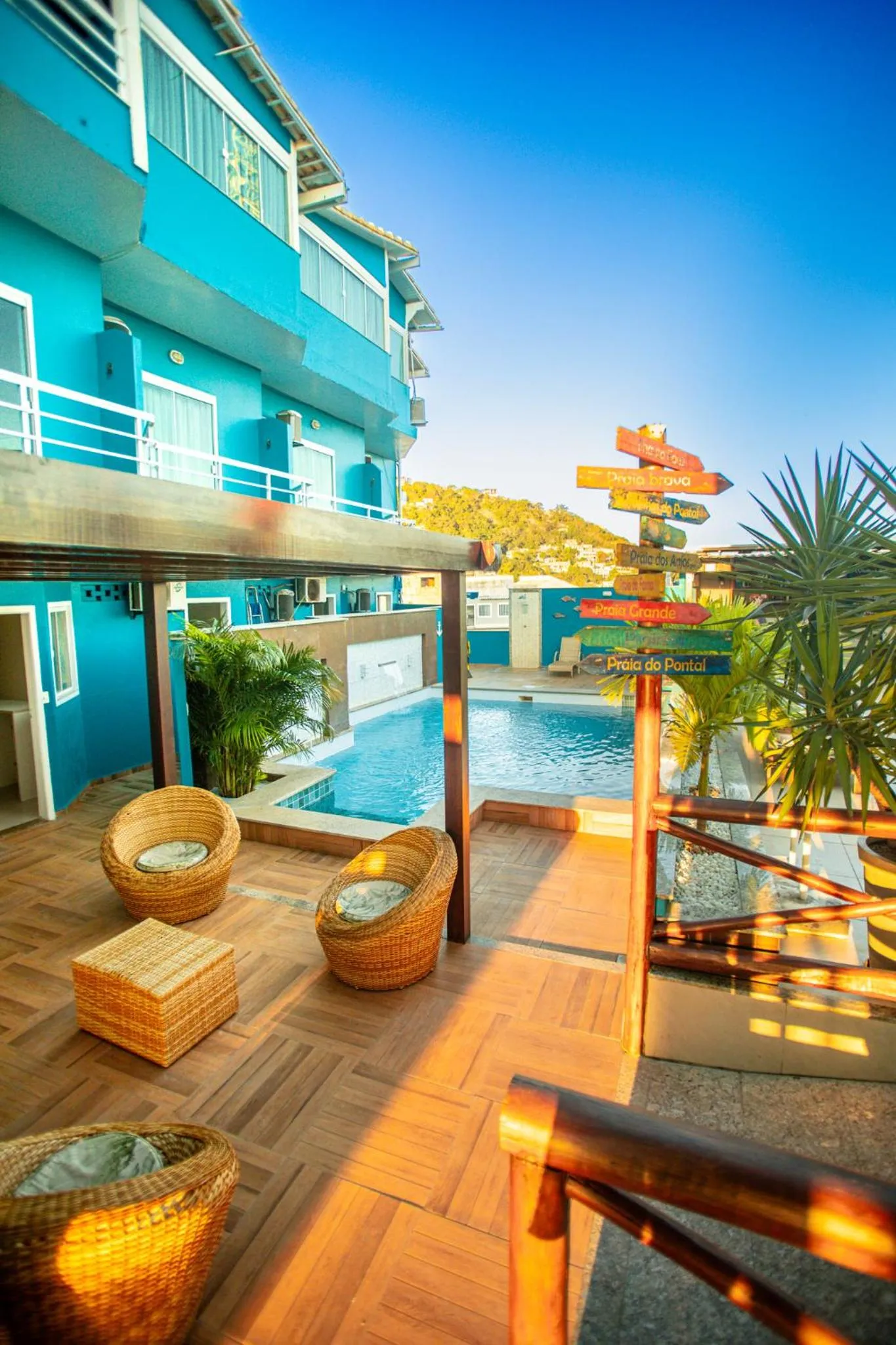 Pool view in Pousada Mirante da Prainha