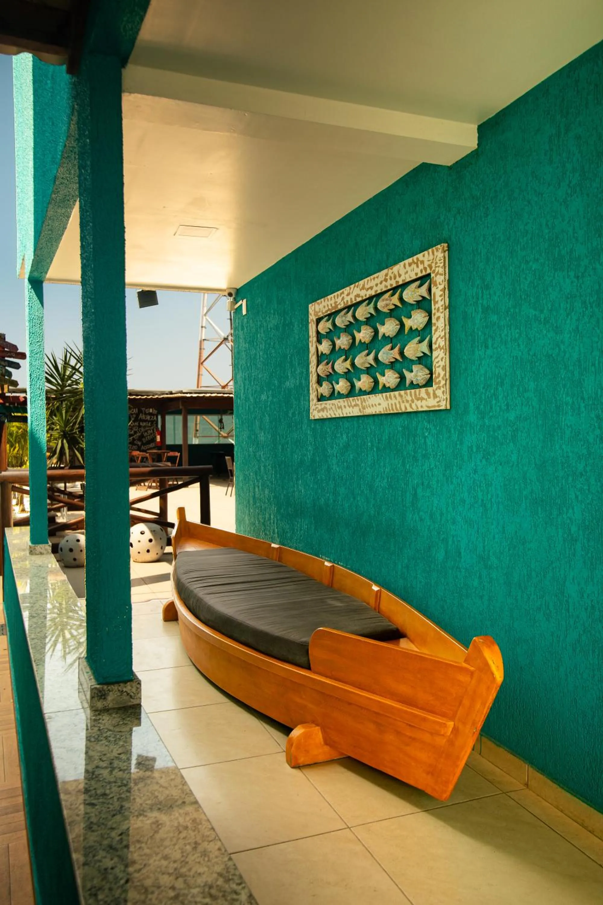 Seating area in Pousada Mirante da Prainha