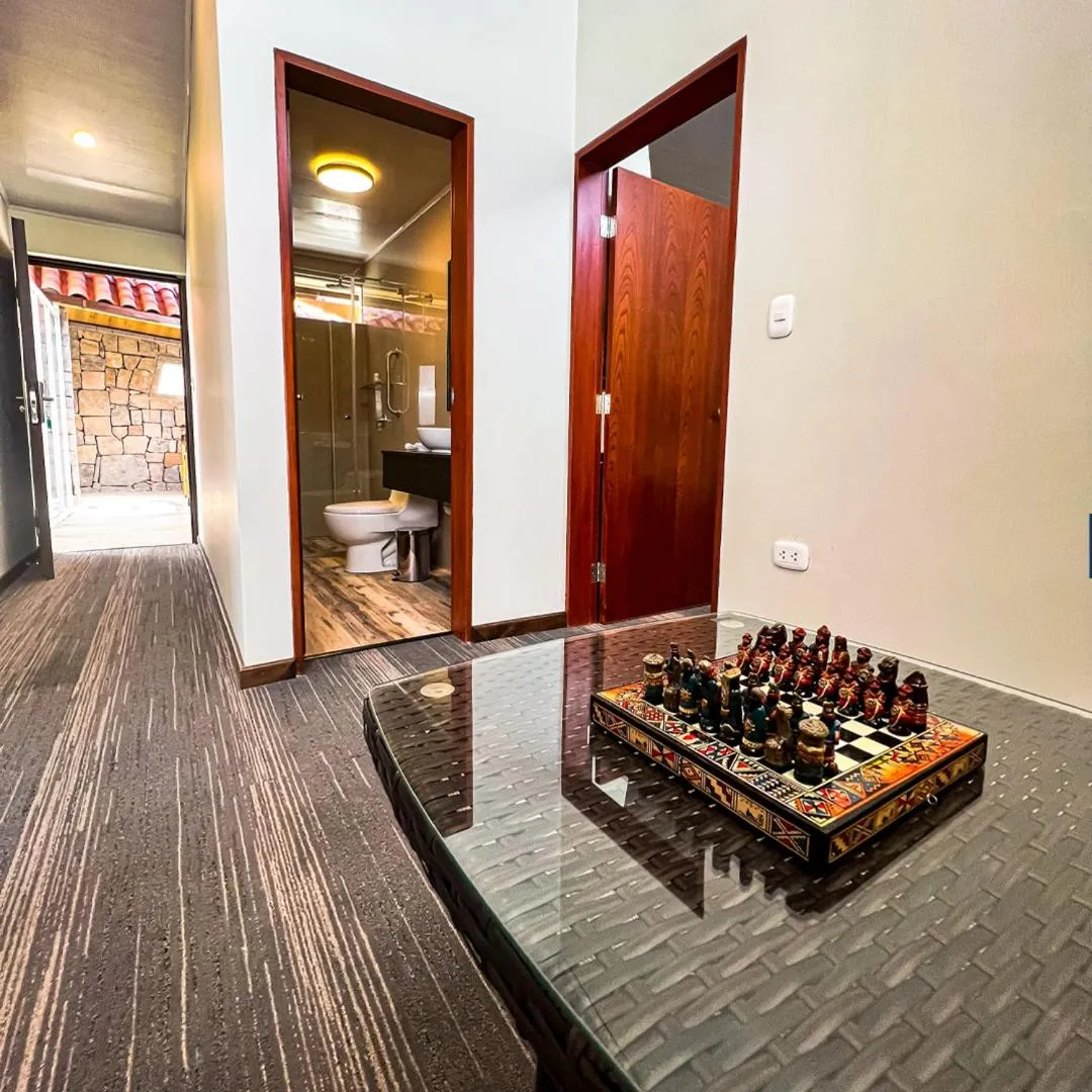 Living room in Hotel Puerta del Sol Colca