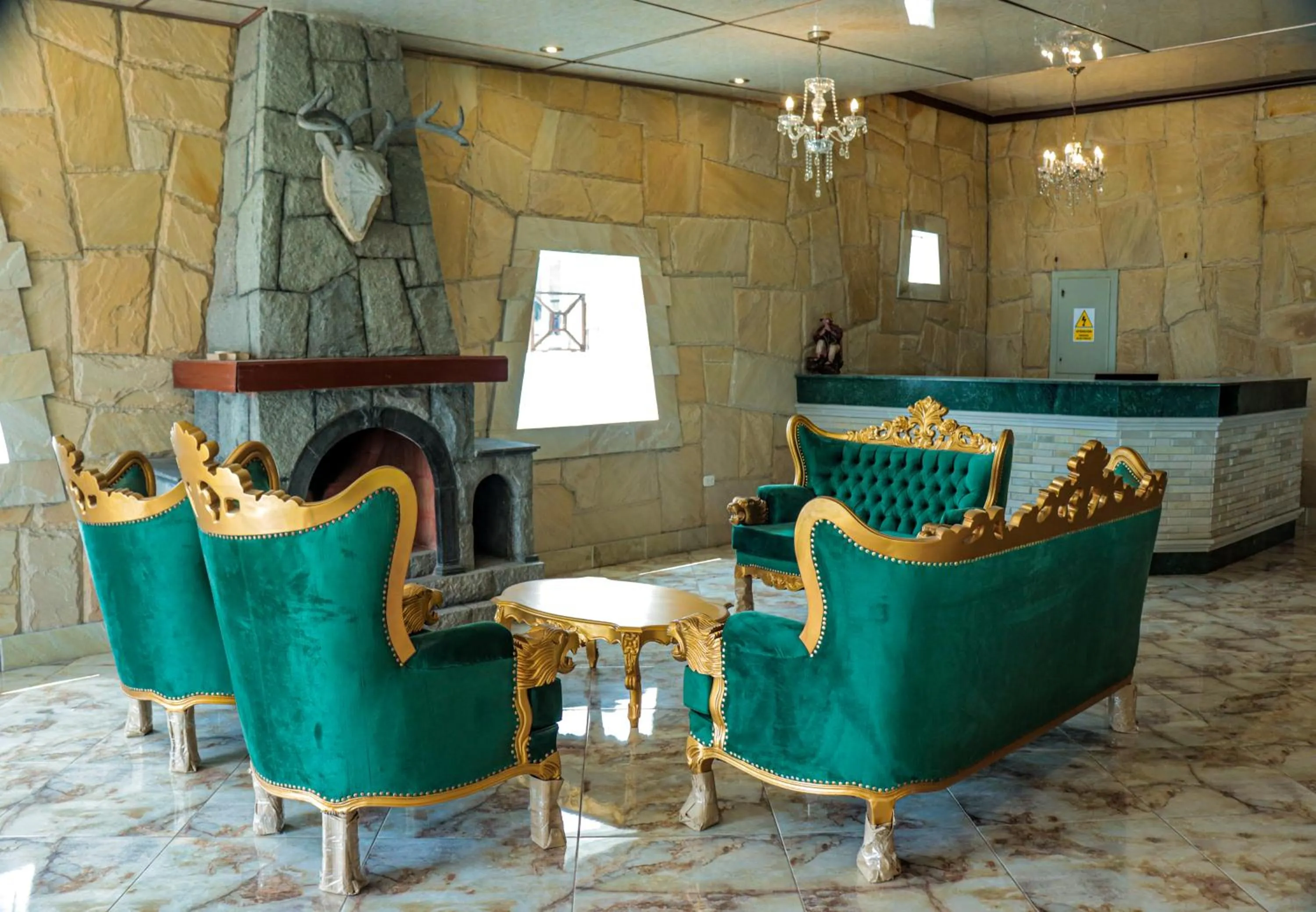 Lobby or reception in Hotel Puerta del Sol Colca