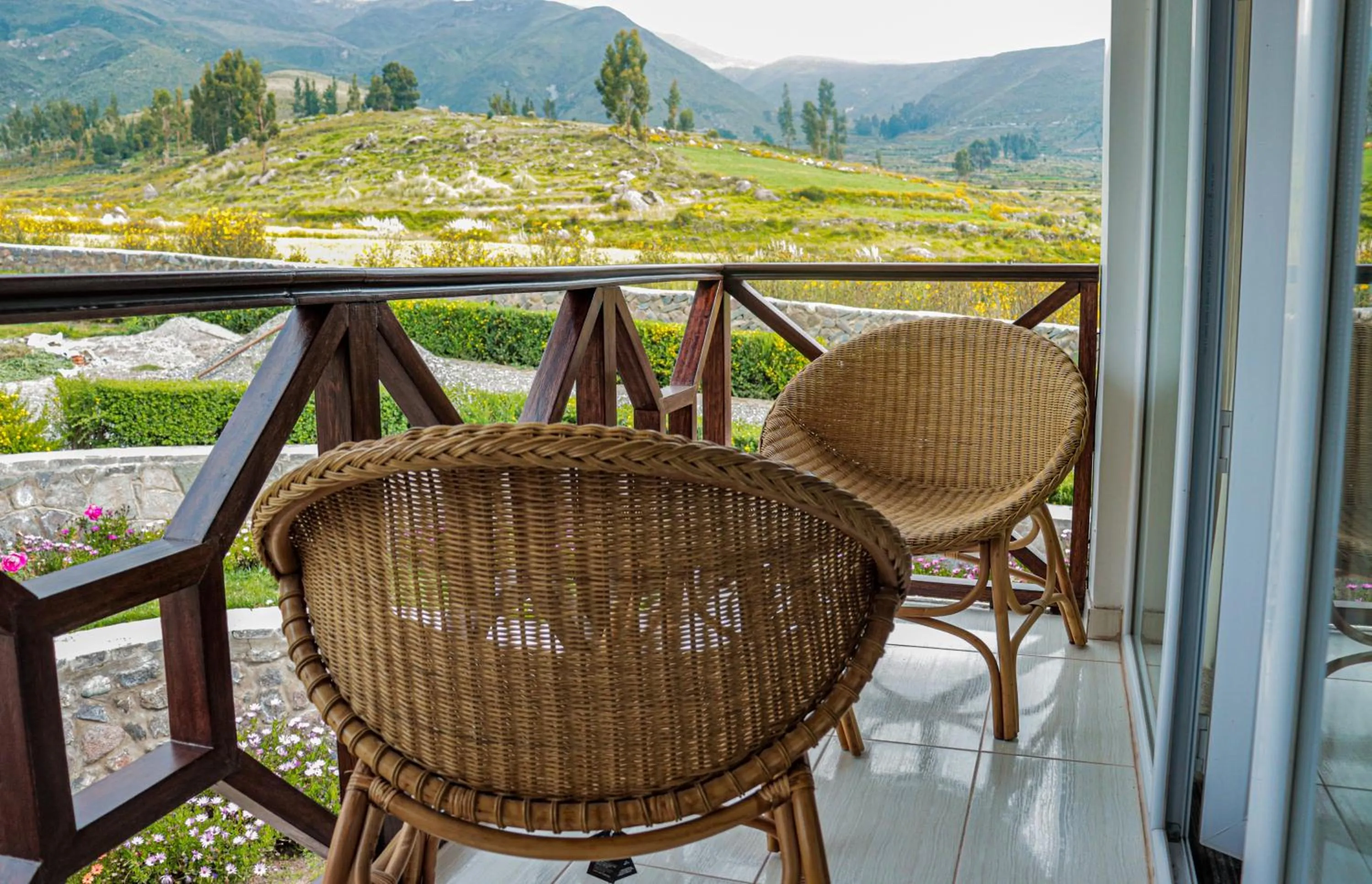 Balcony/Terrace in Hotel Puerta del Sol Colca