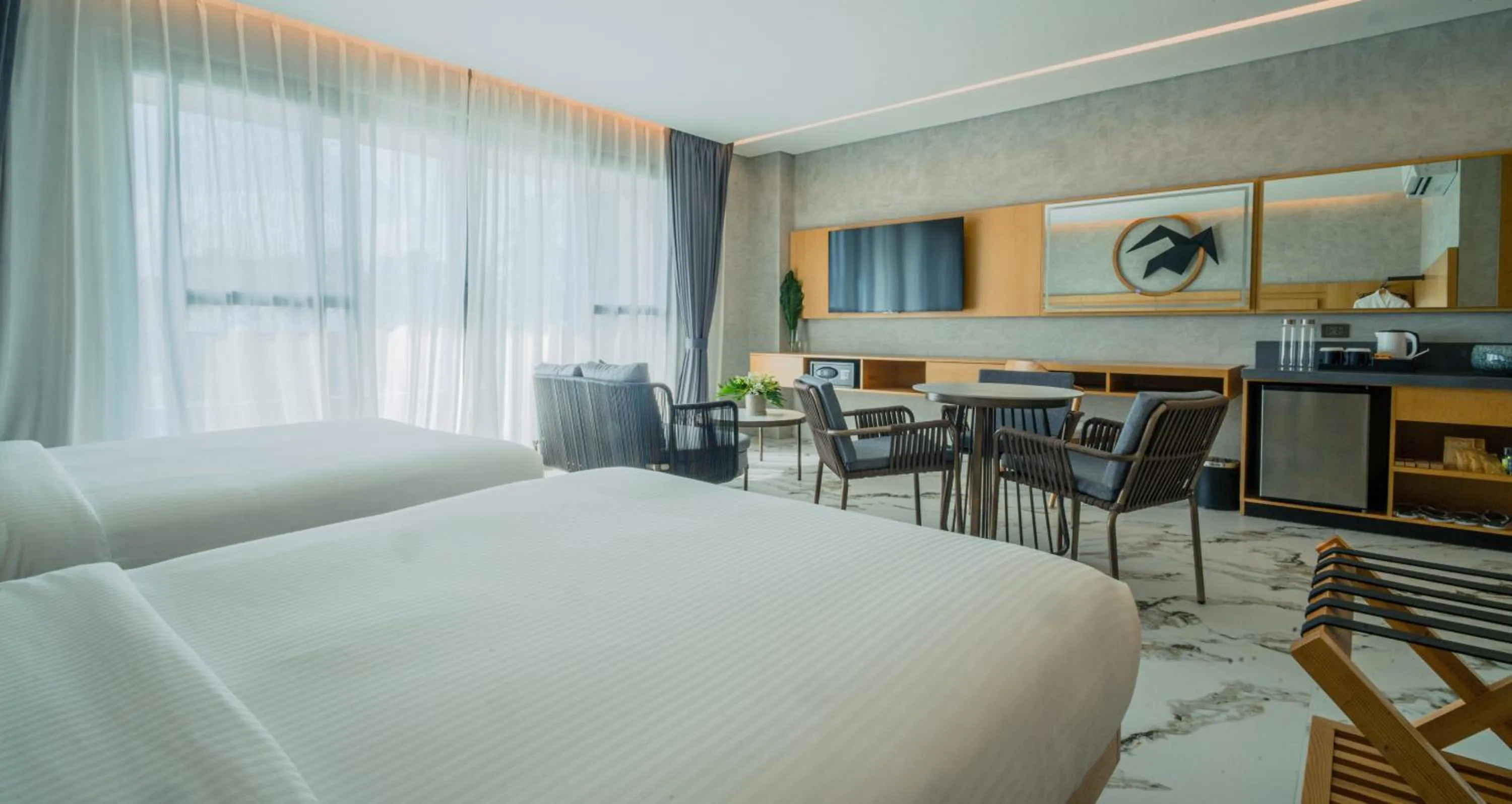 Bed in The Hotel Elizabeth Resort and Villas - Long Beach San Vicente Palawan