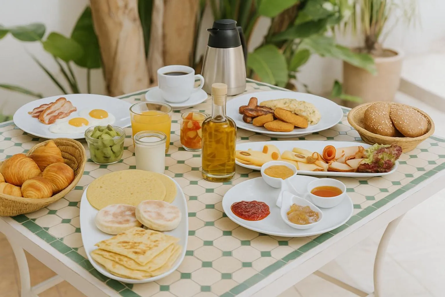 Breakfast in Les Jardins De La Médina