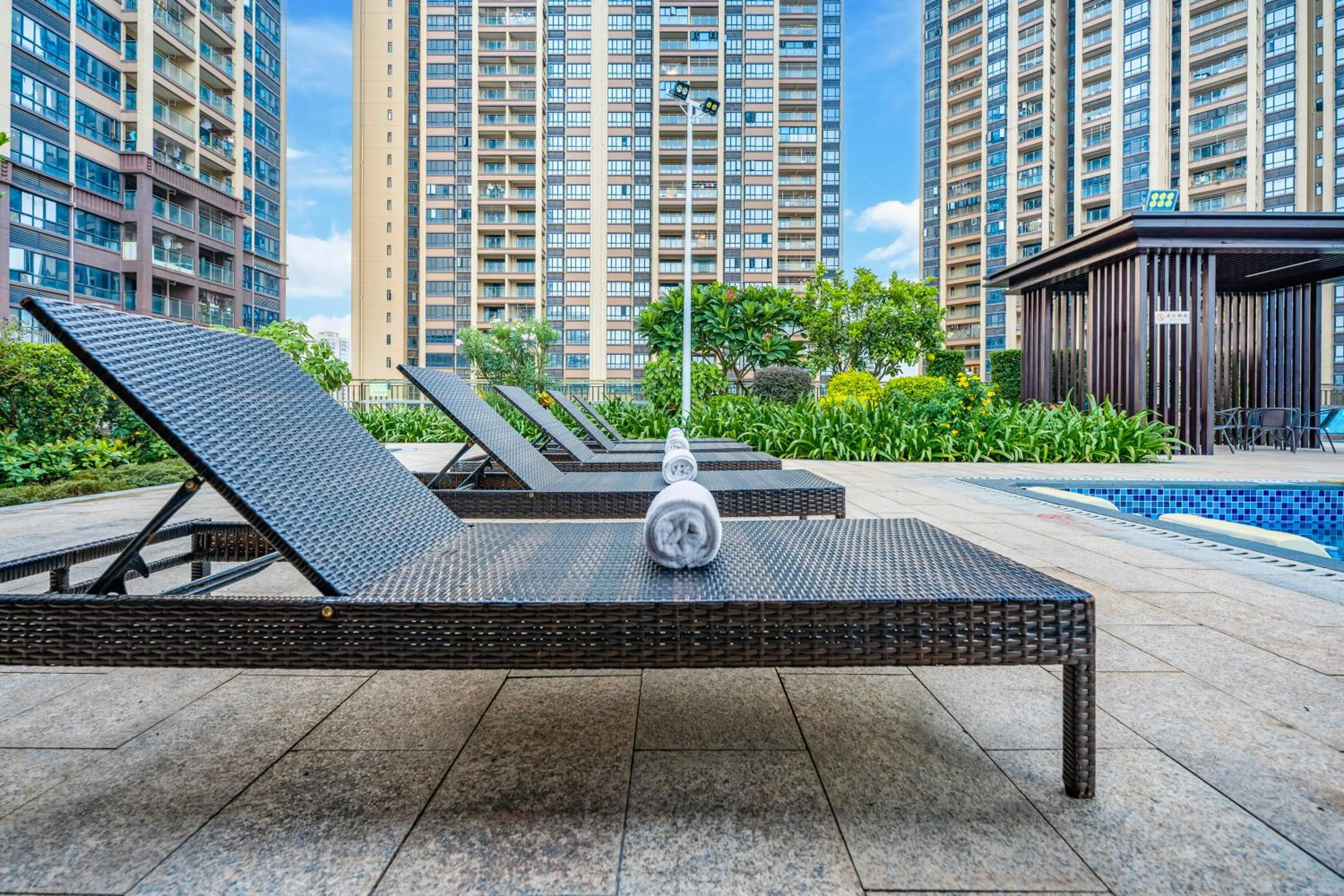 Swimming pool in Evwa Platinum Hotel