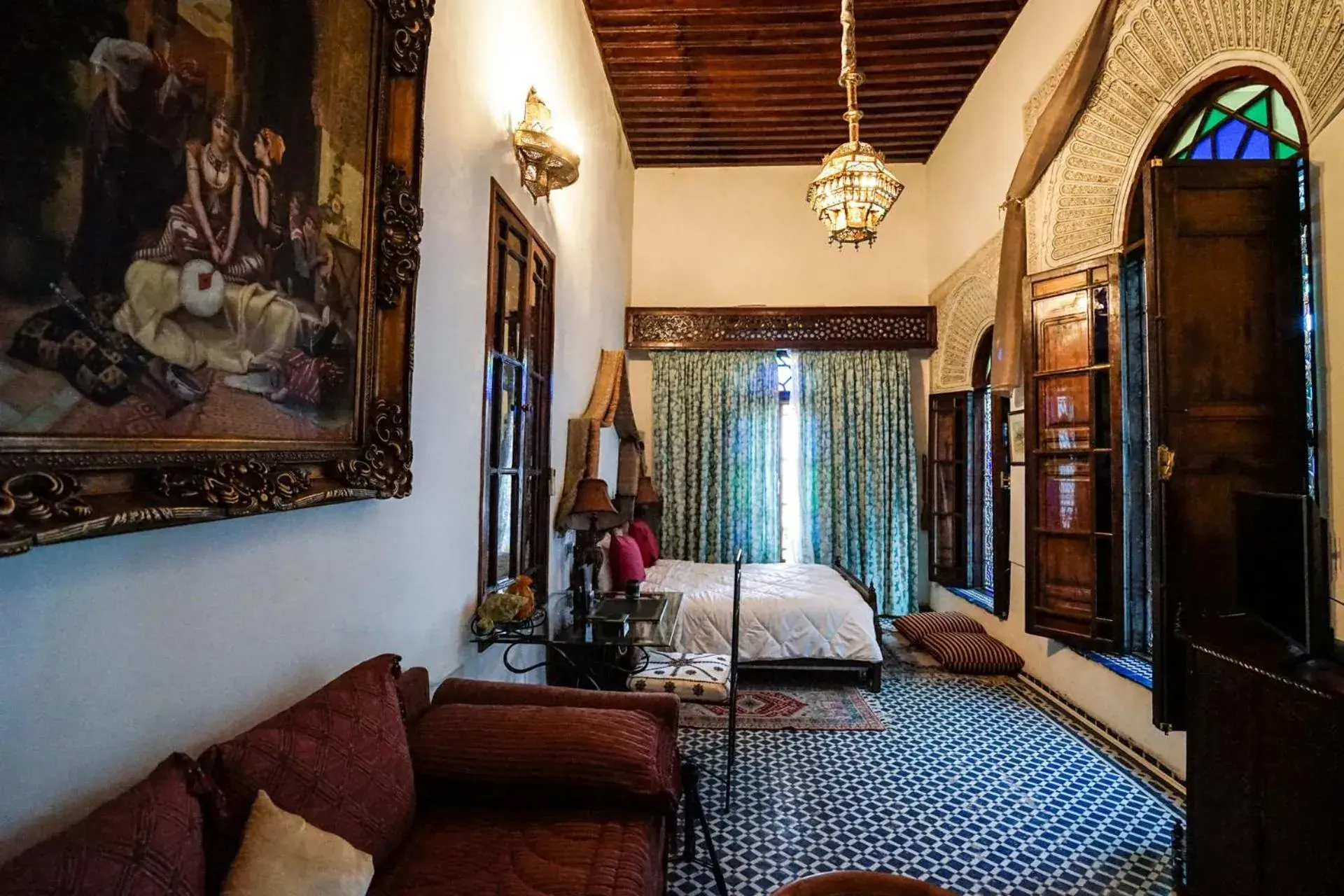 Bedroom, Bed in Riad Arabesque & Spa Bedroom, Bed in Riad Arabesque & Spa