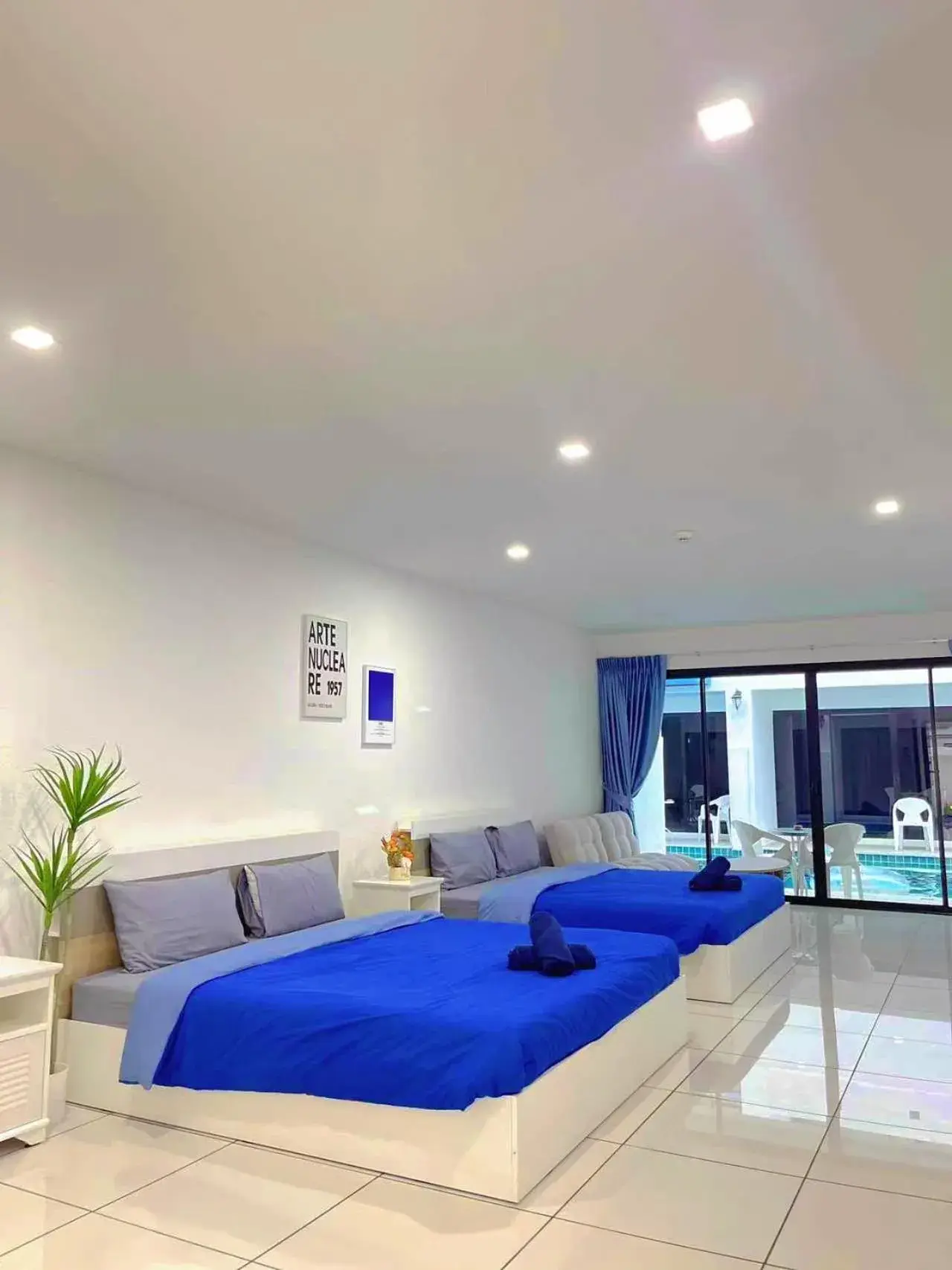 Bed in Mona Lisa pool villa Bed in Mona Lisa pool villa