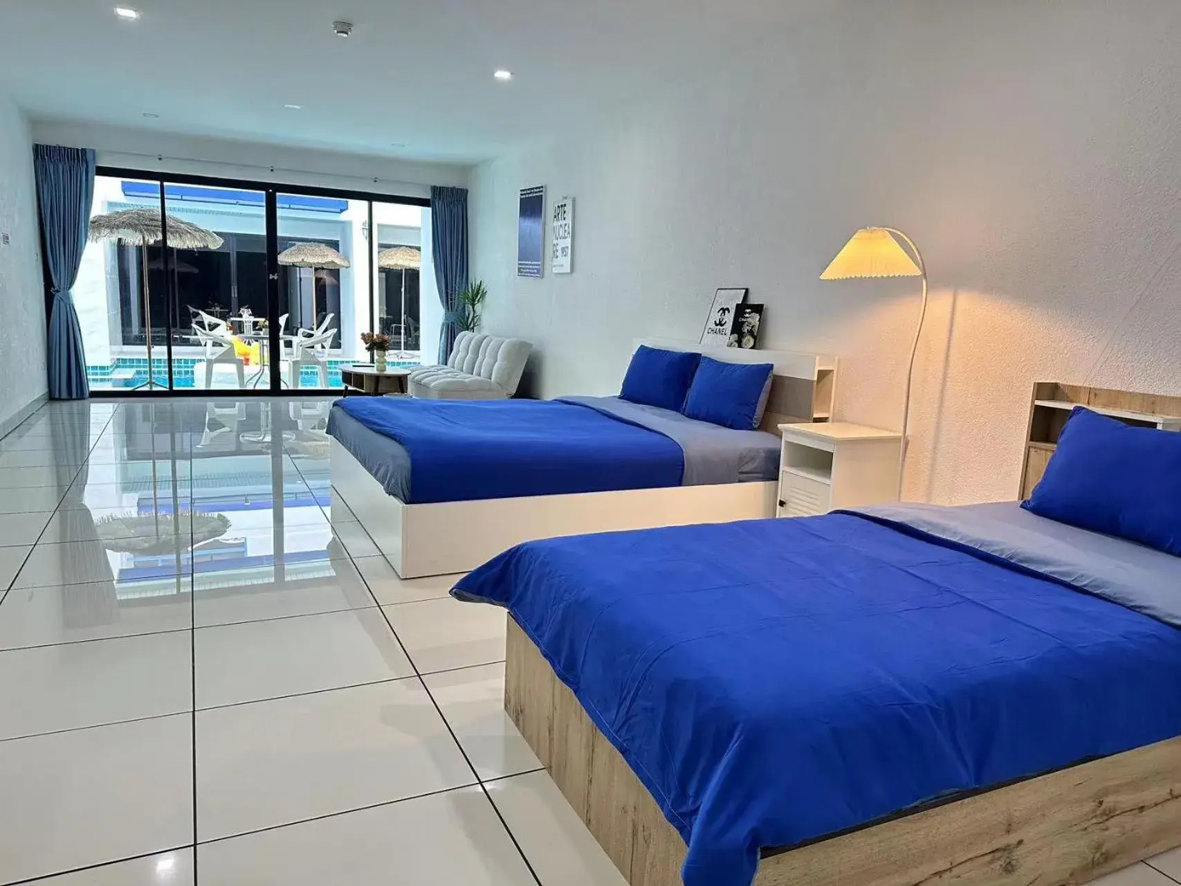 Bed in Mona Lisa pool villa Bed in Mona Lisa pool villa