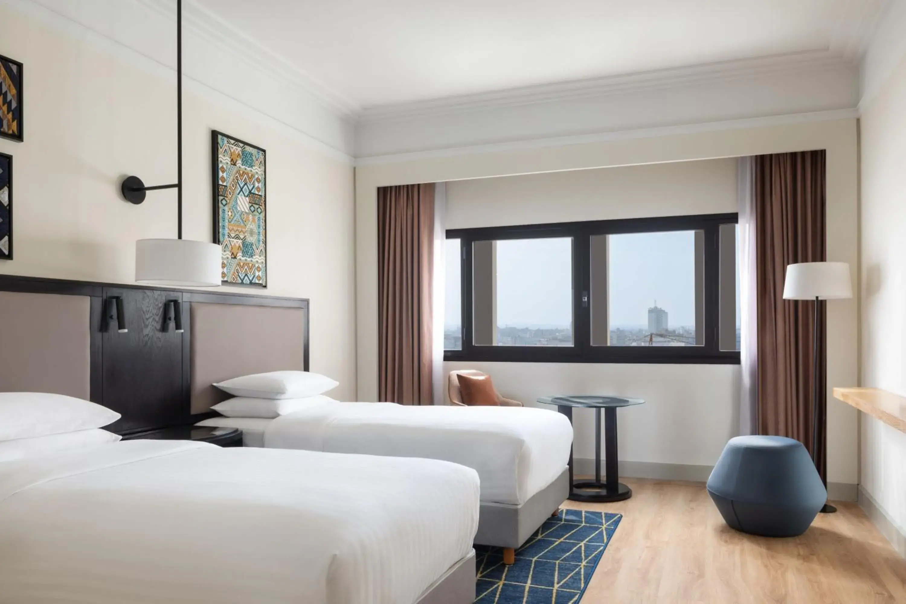 Superior Twin Room with City View in Casablanca Marriott Hotel Superior Twin Room with City View in Casablanca Marriott Hotel