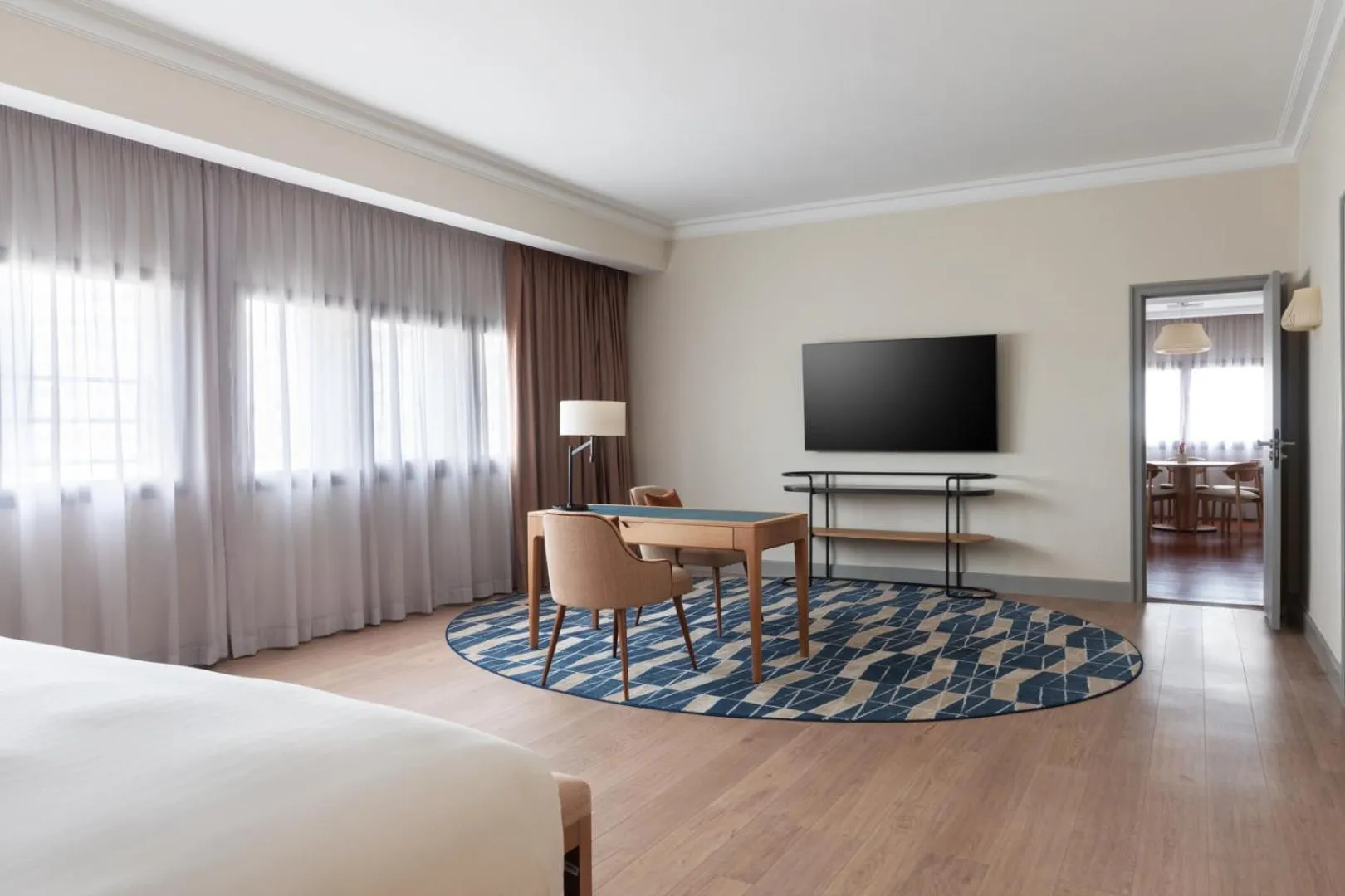 Bed in Casablanca Marriott Hotel