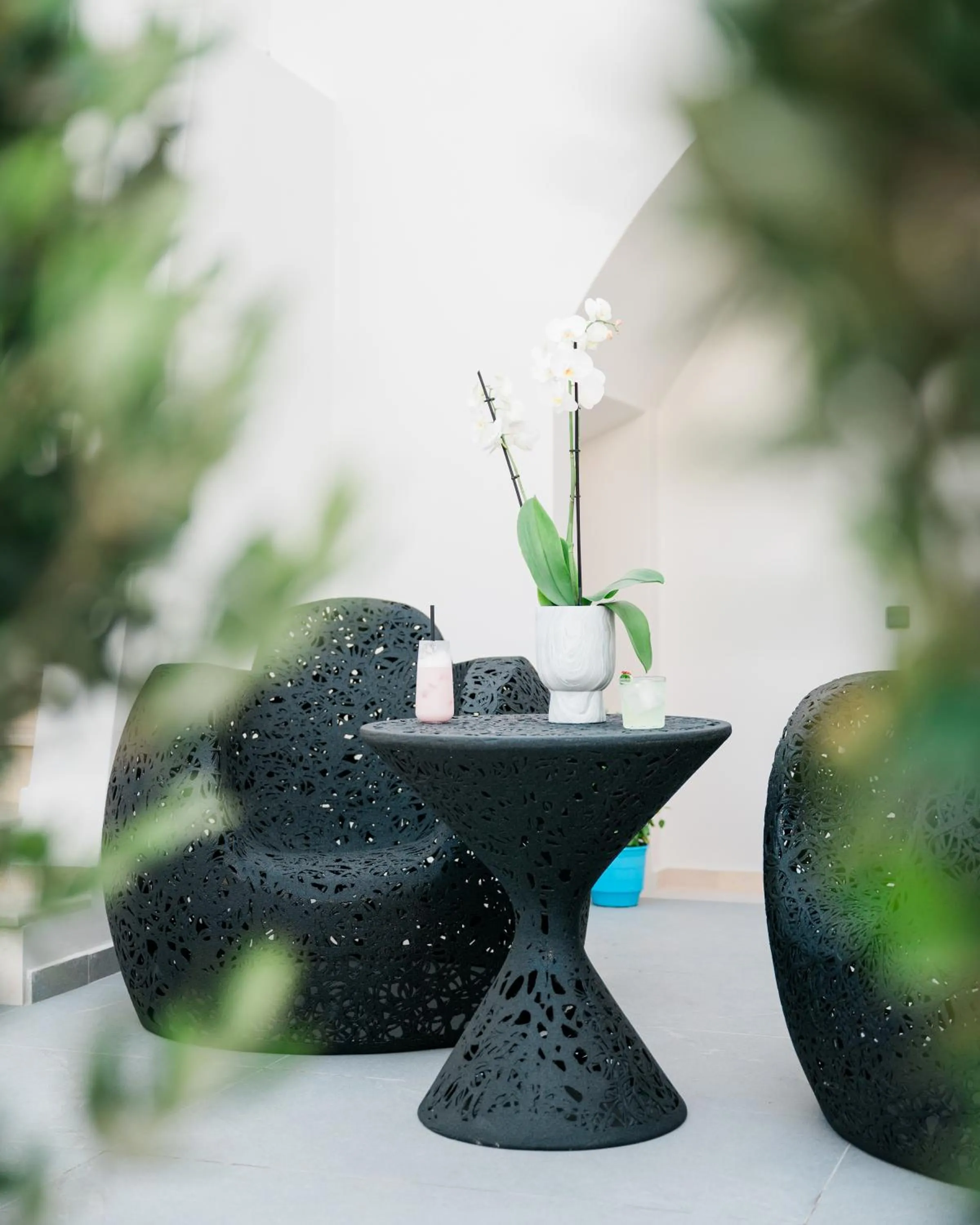 Seating area in La Madeleine Oia