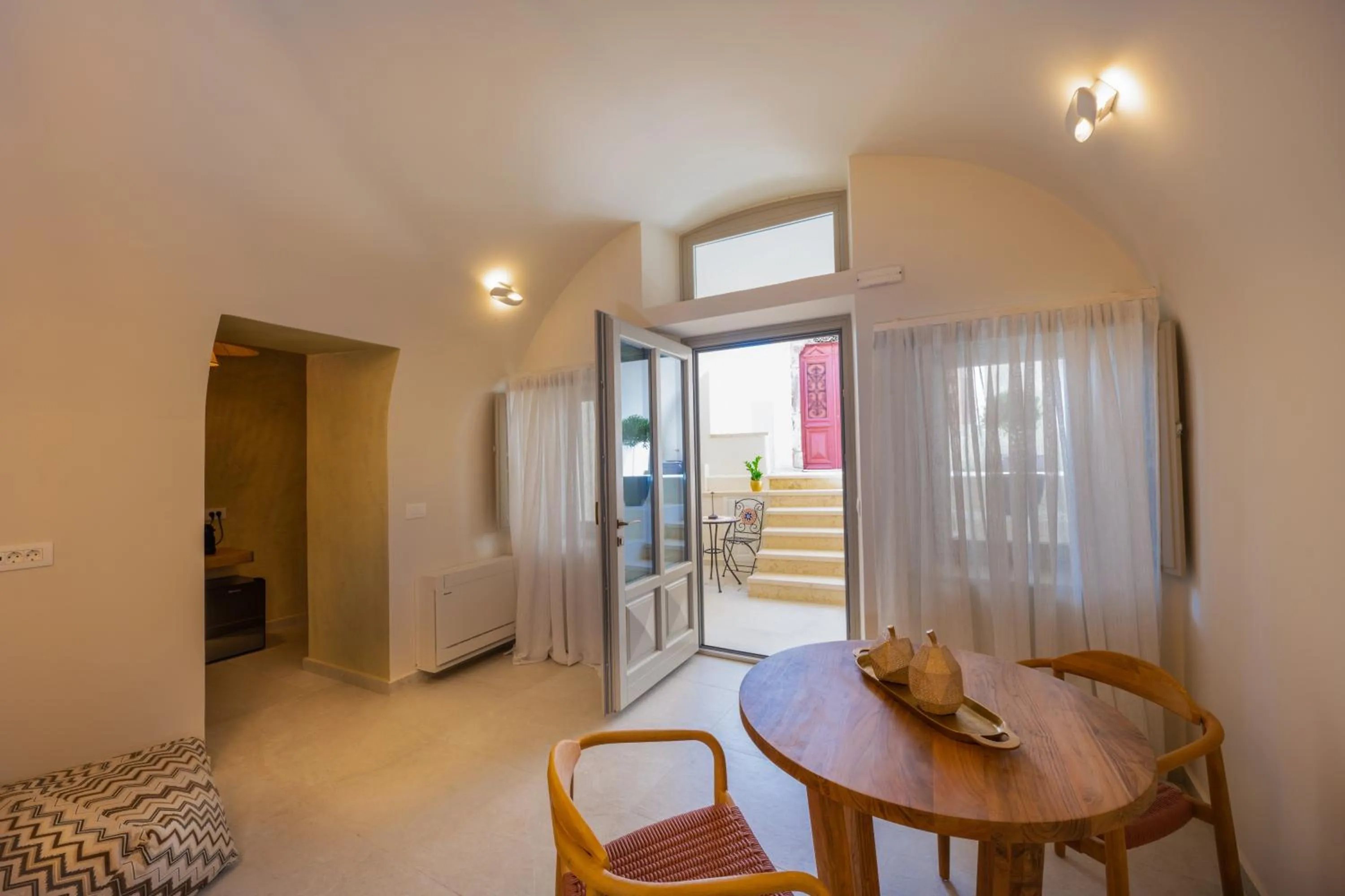 Seating area in La Madeleine Oia