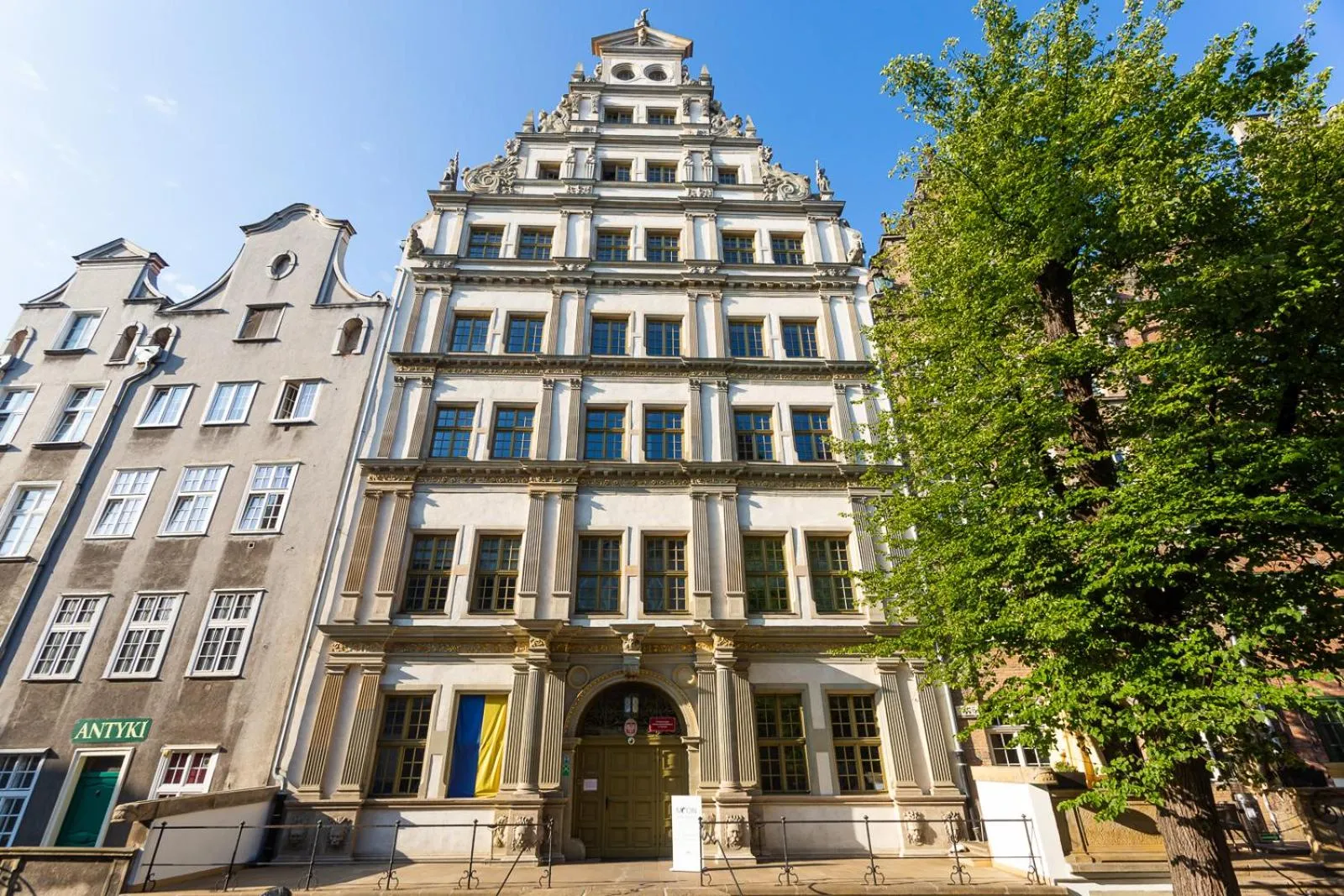 Inner courtyard view in Moon Apartments Gdańsk