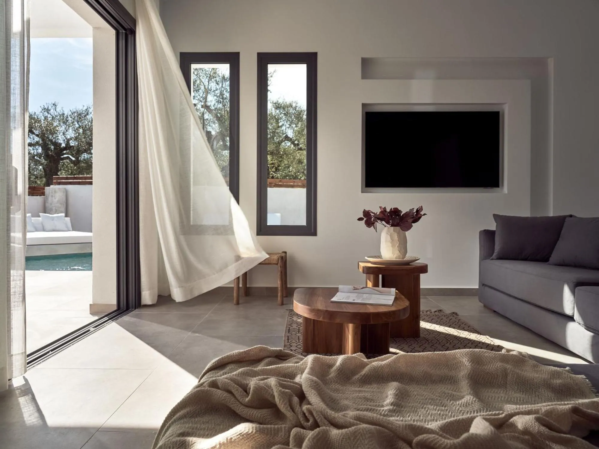 Living room in Estelle Villa, a Flamboyant Escape with Pool, By ThinkVilla