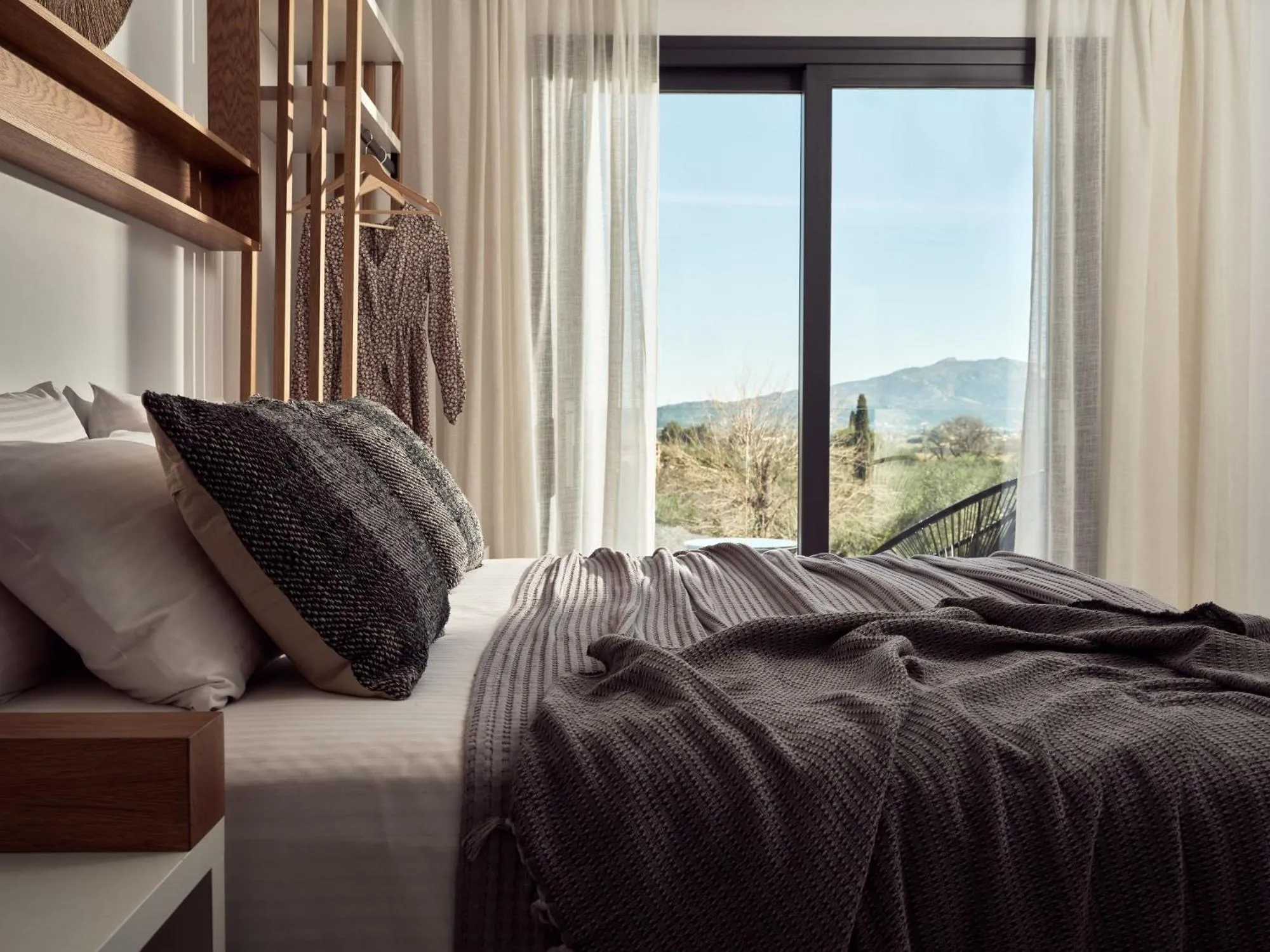 Bedroom, Bed in Estelle Villa, a Flamboyant Escape with Pool, By ThinkVilla