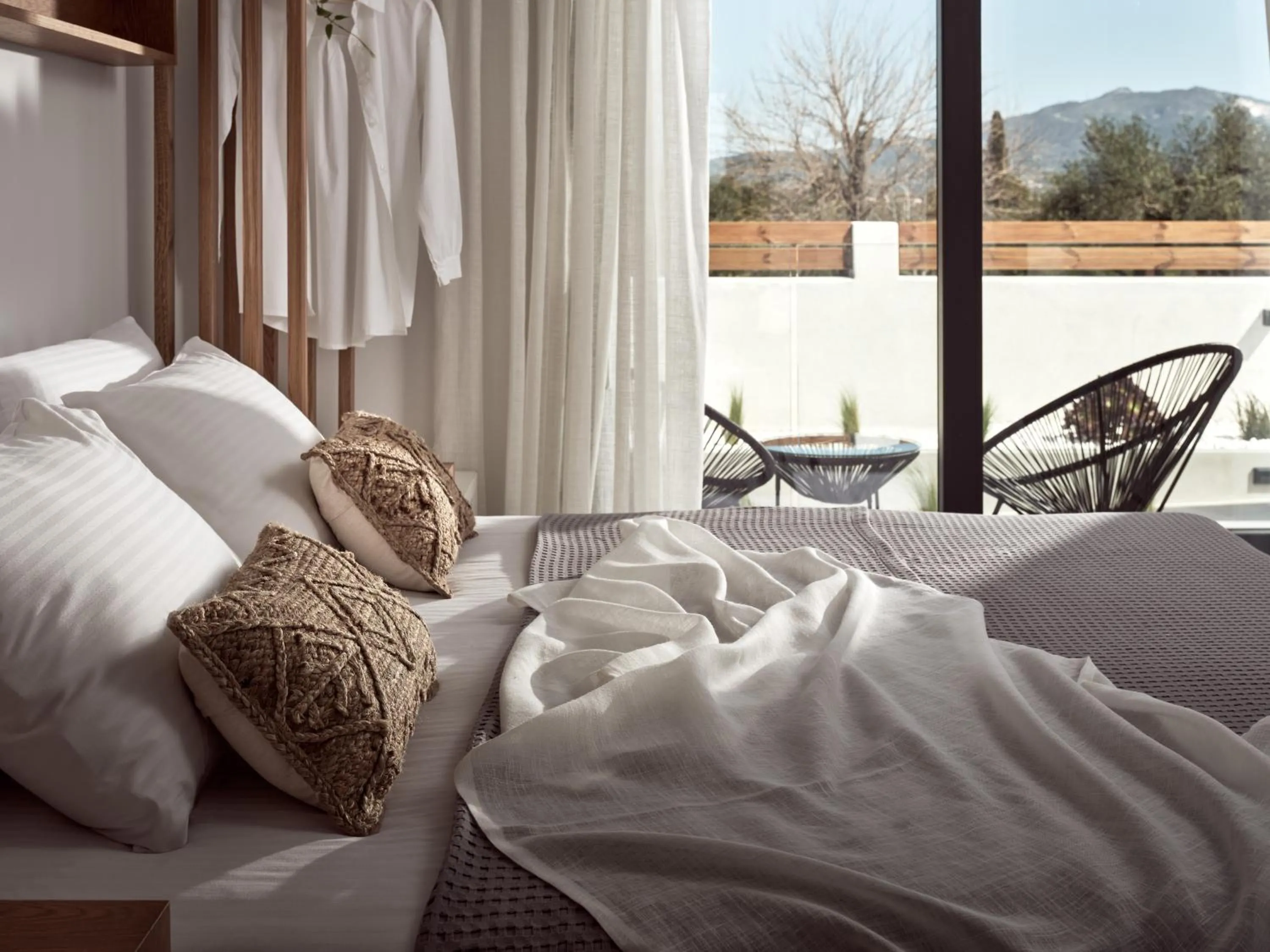 Bedroom, Bed in Estelle Villa, a Flamboyant Escape with Pool, By ThinkVilla