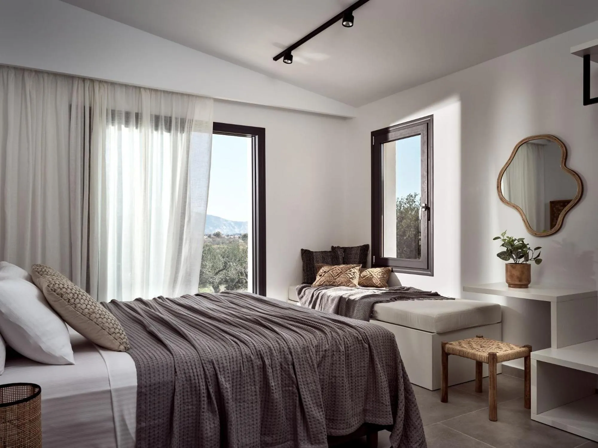 Bedroom, Bed in Estelle Villa, a Flamboyant Escape with Pool, By ThinkVilla
