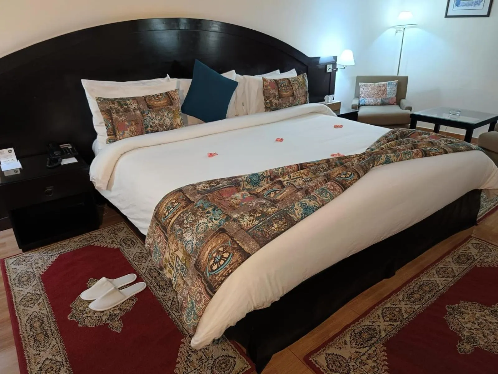 Bed in Royal Mirage Fes Hotel