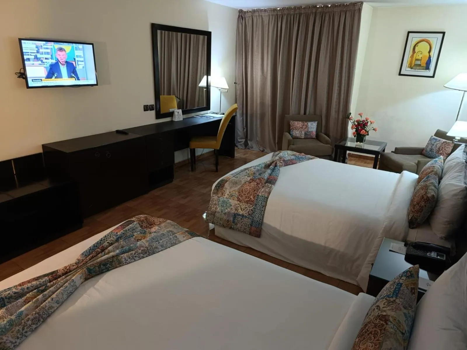 Bed in Royal Mirage Fes Hotel