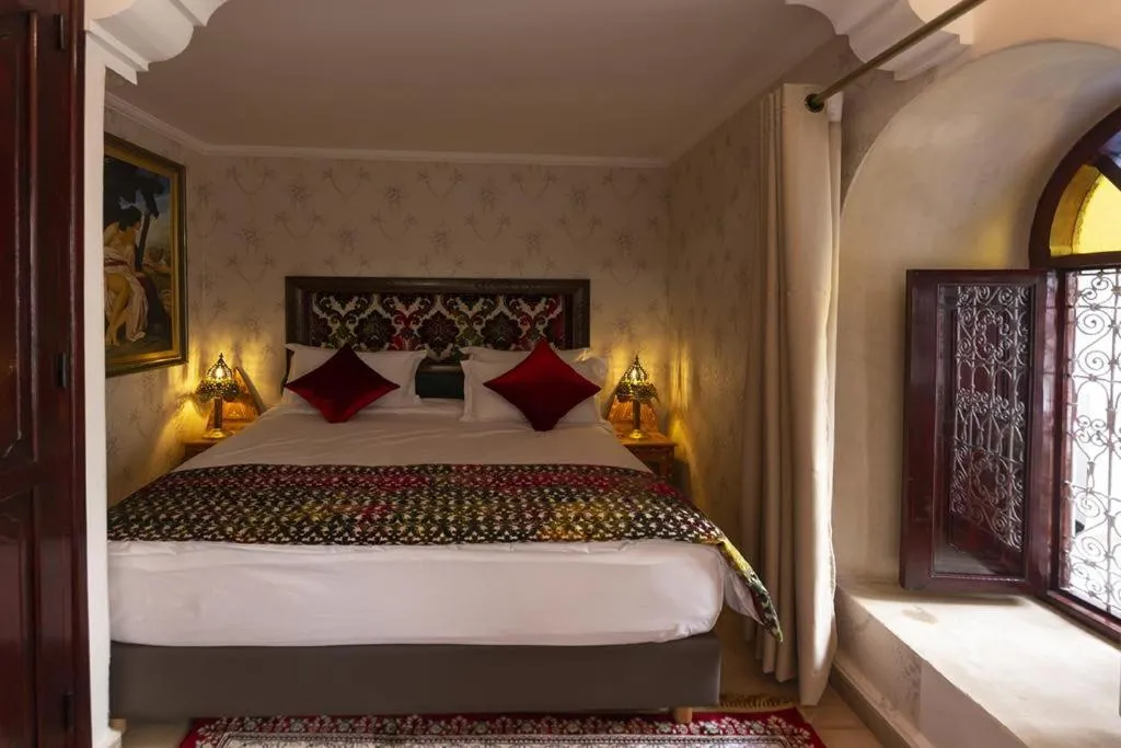 Bed in Riad Maison Belbaraka