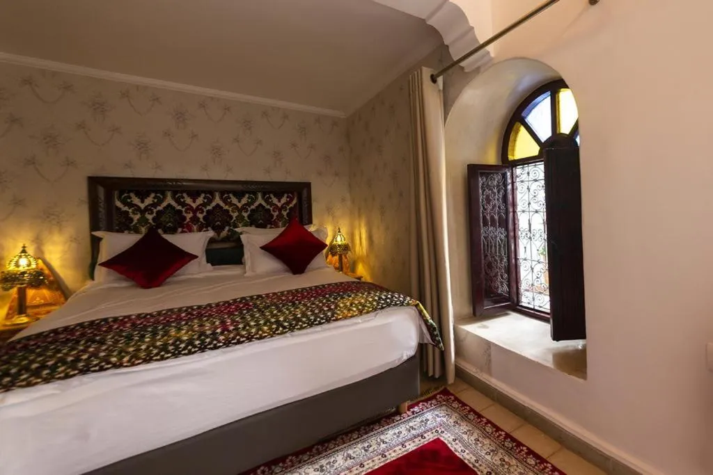 Bed in Riad Maison Belbaraka