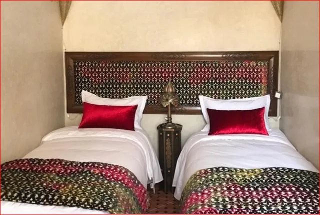 Bed in Riad Maison Belbaraka