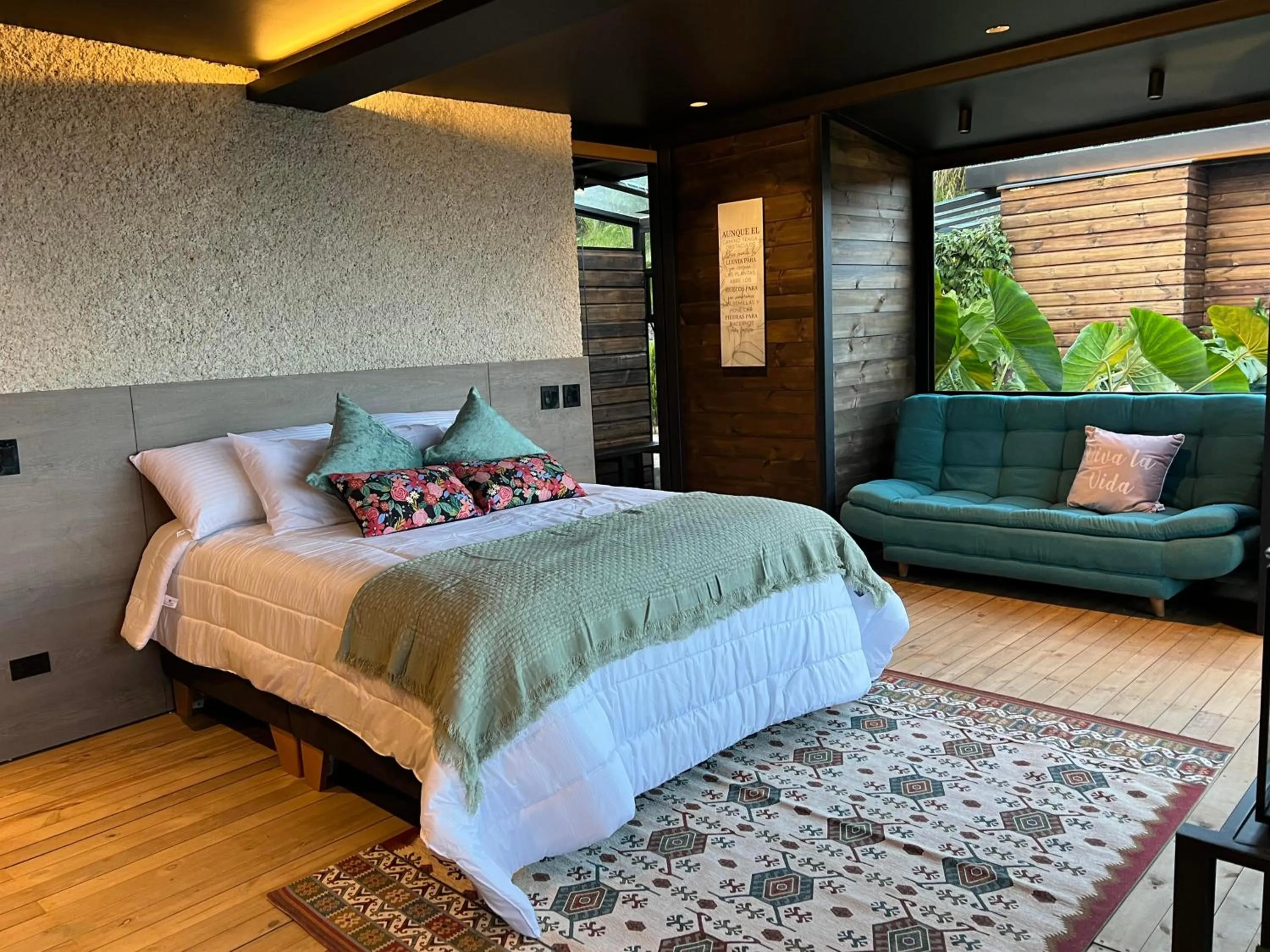 Bed in Cumbres Luxury Glamping