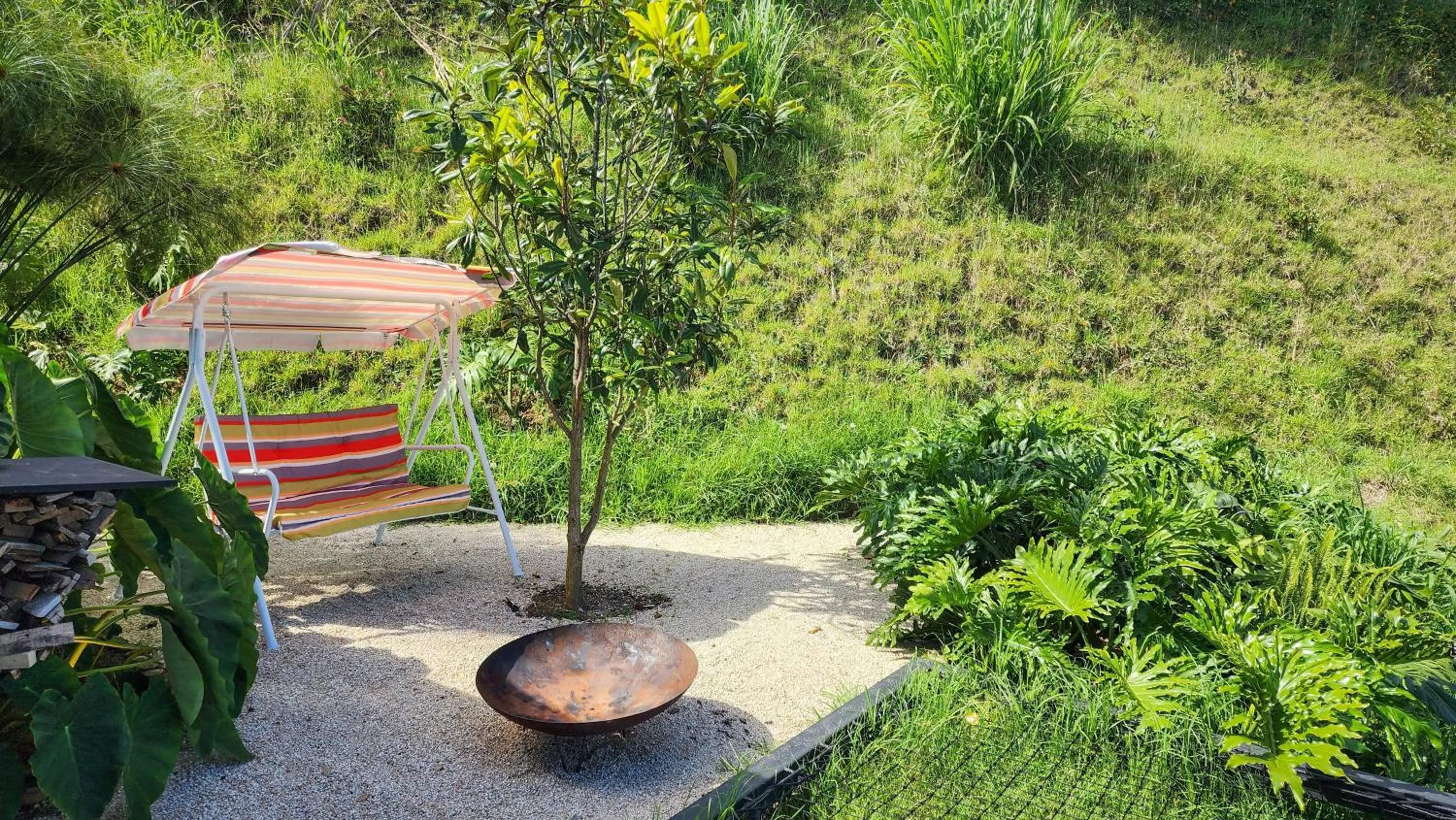 Seating area in Cumbres Luxury Glamping