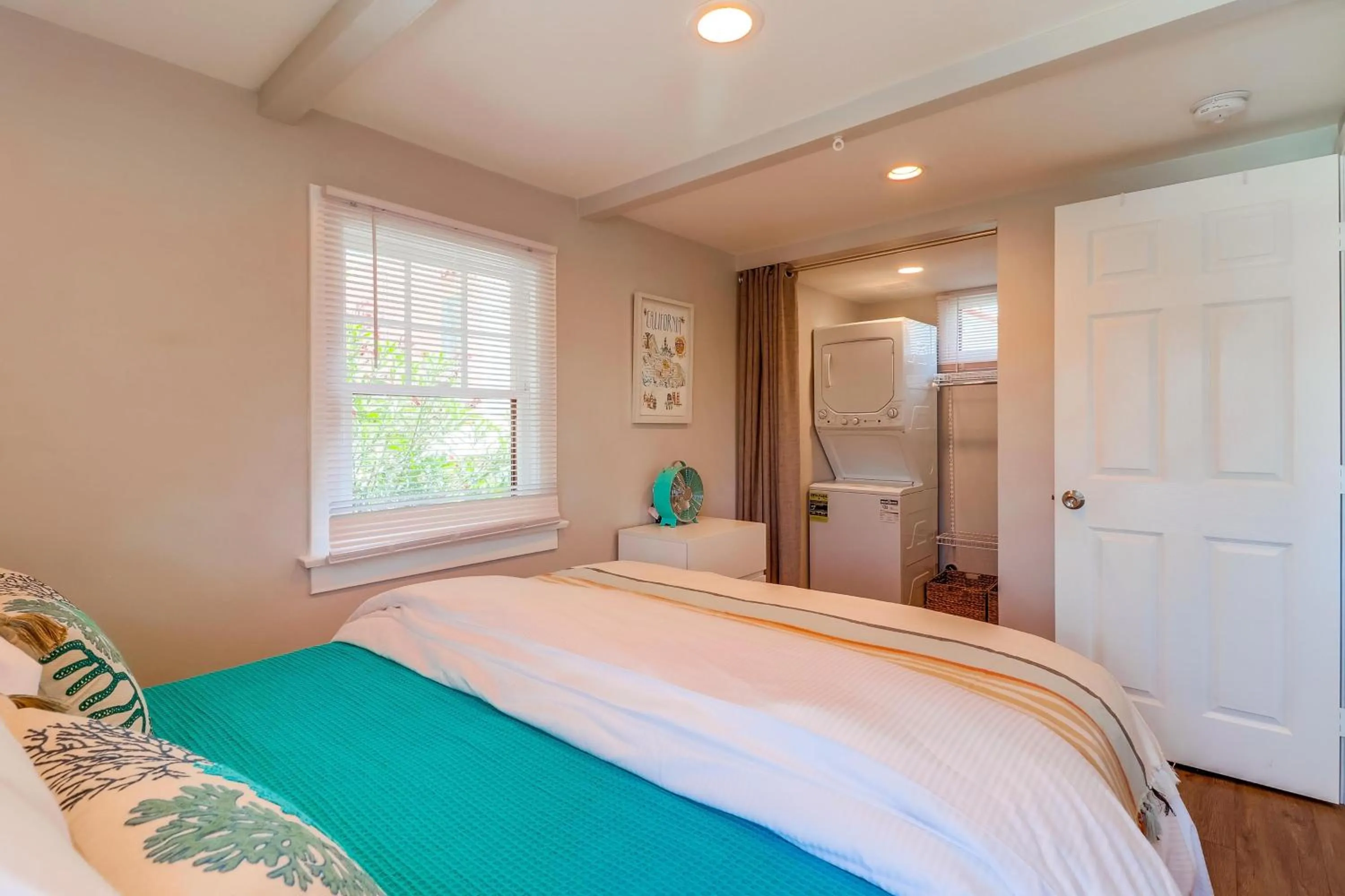 Bed in Bette's Bungalow