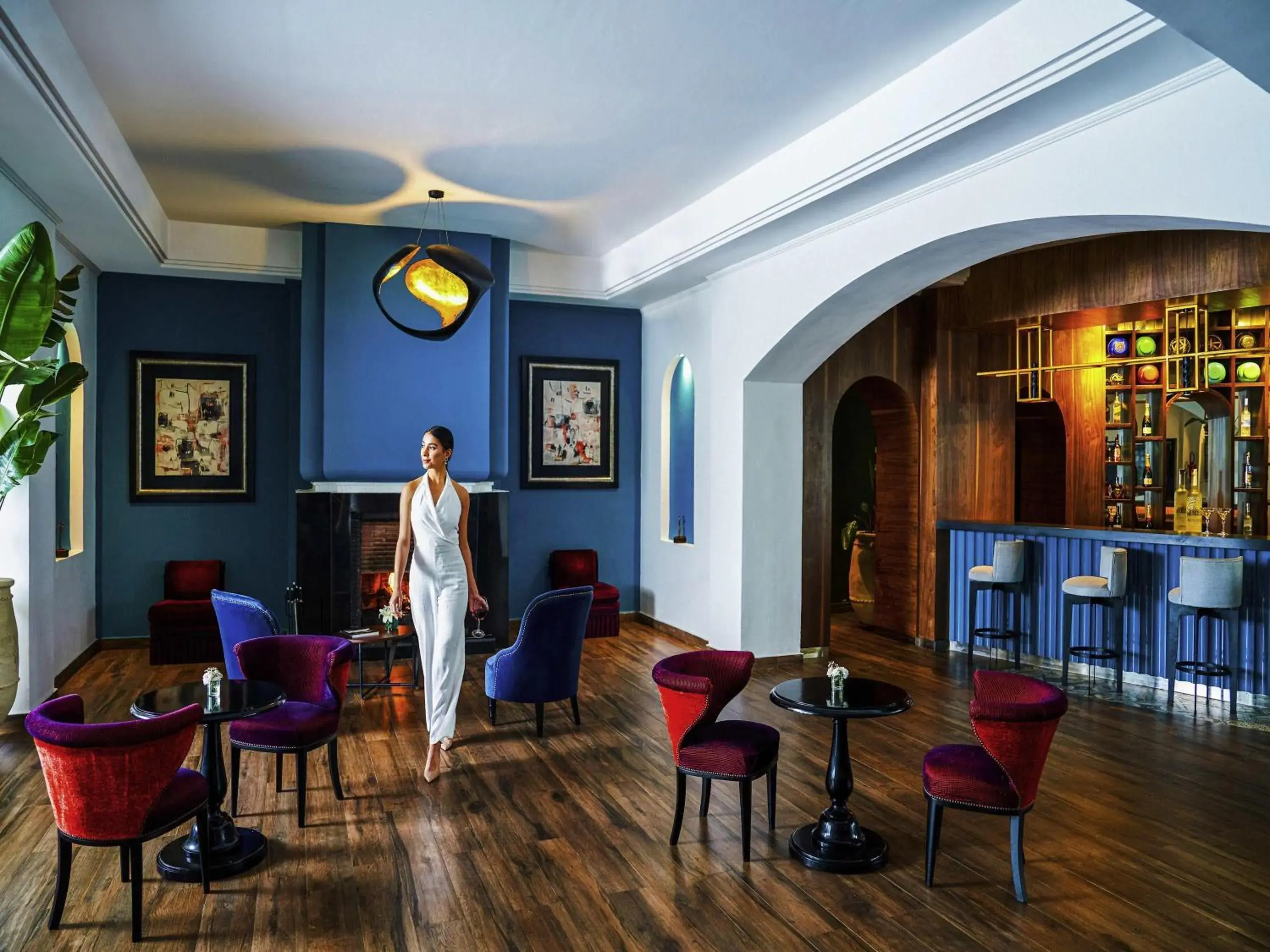 Lounge or bar in Pullman Mazagan Royal Golf & Spa Lounge or bar in Pullman Mazagan Royal Golf & Spa