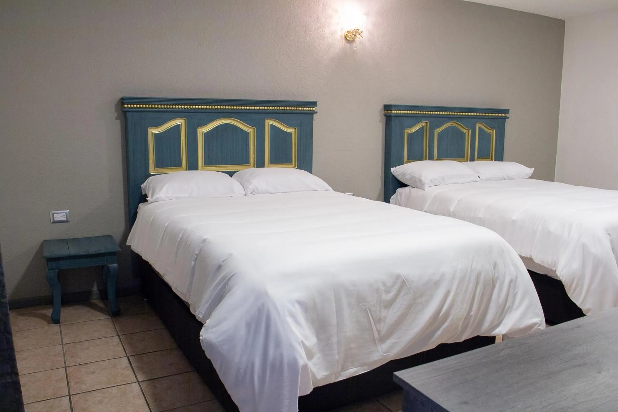 Bed in Hotel Casa Real Cholula