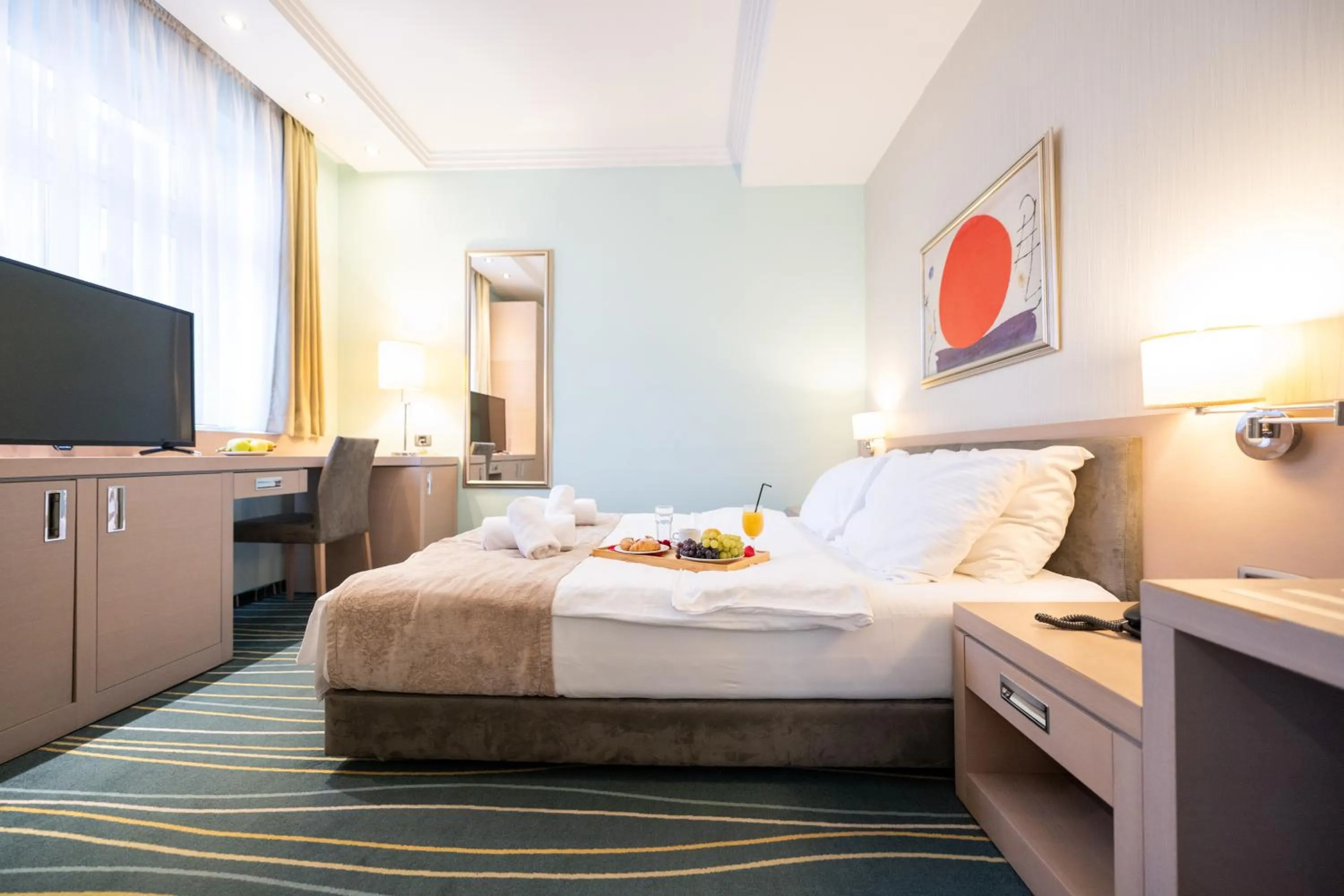 Bed in Kopernikus Hotel Prag